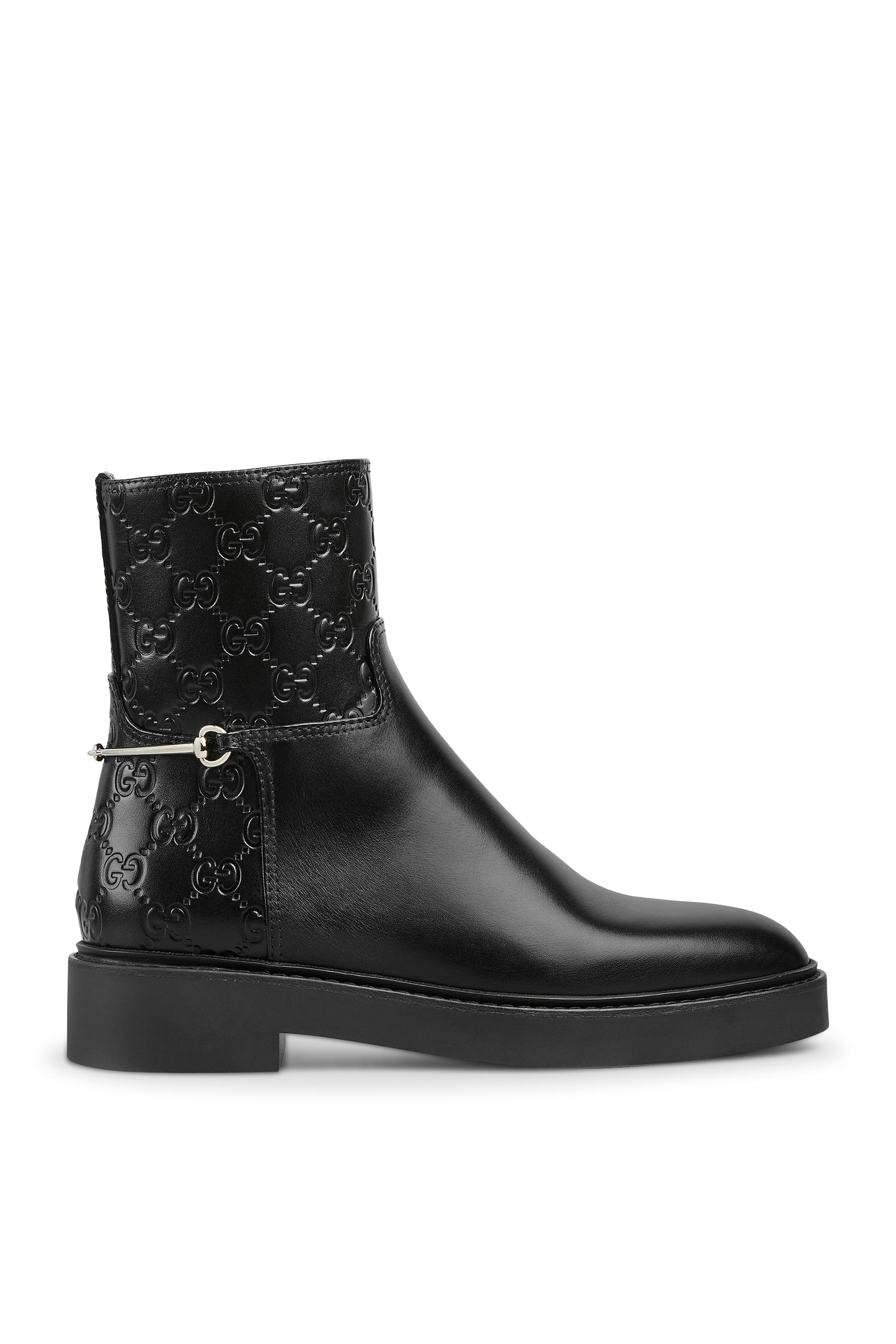 Slim Horsebit Ankle Boots