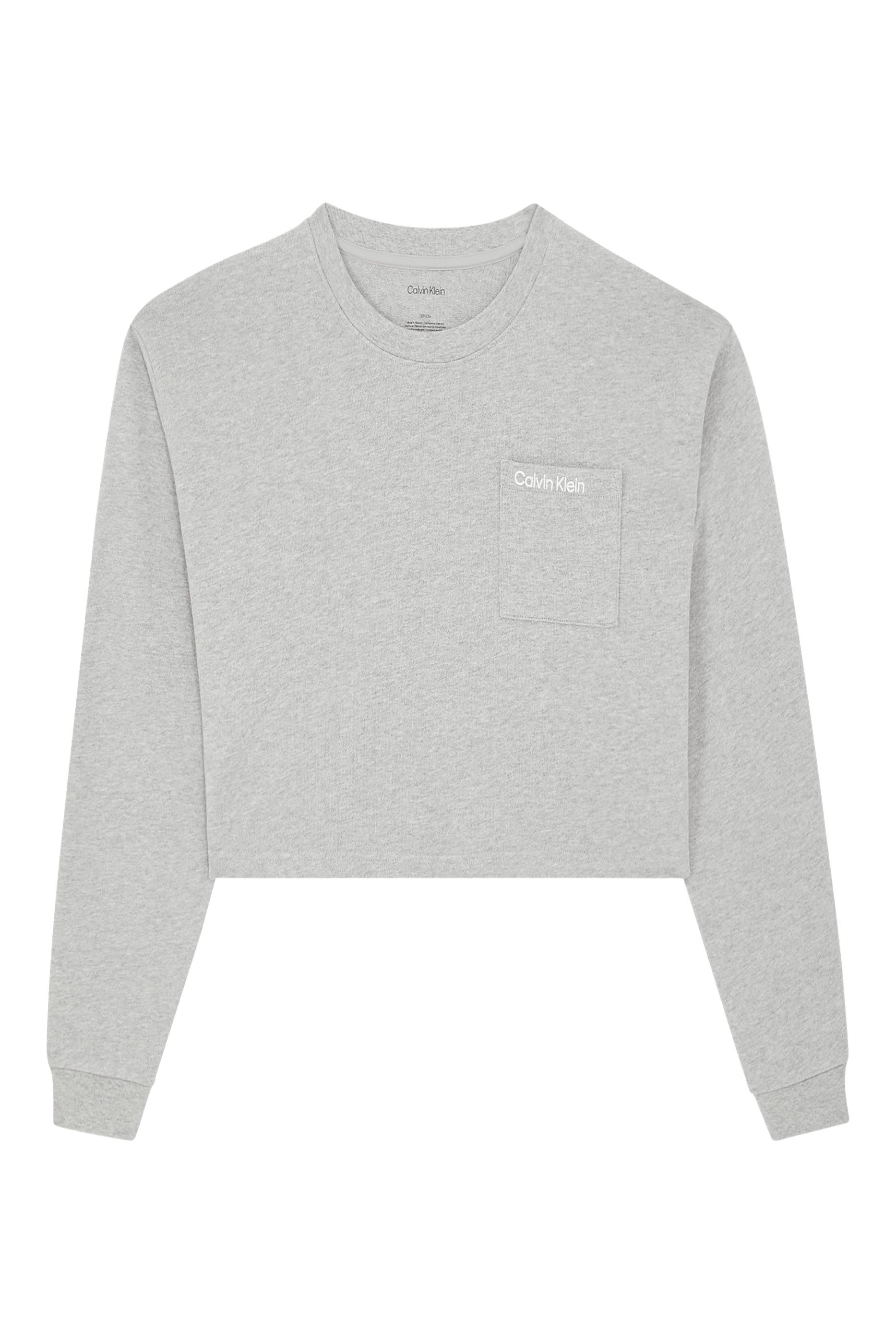 Logo Cotton Jersey Cropped Lounge Top