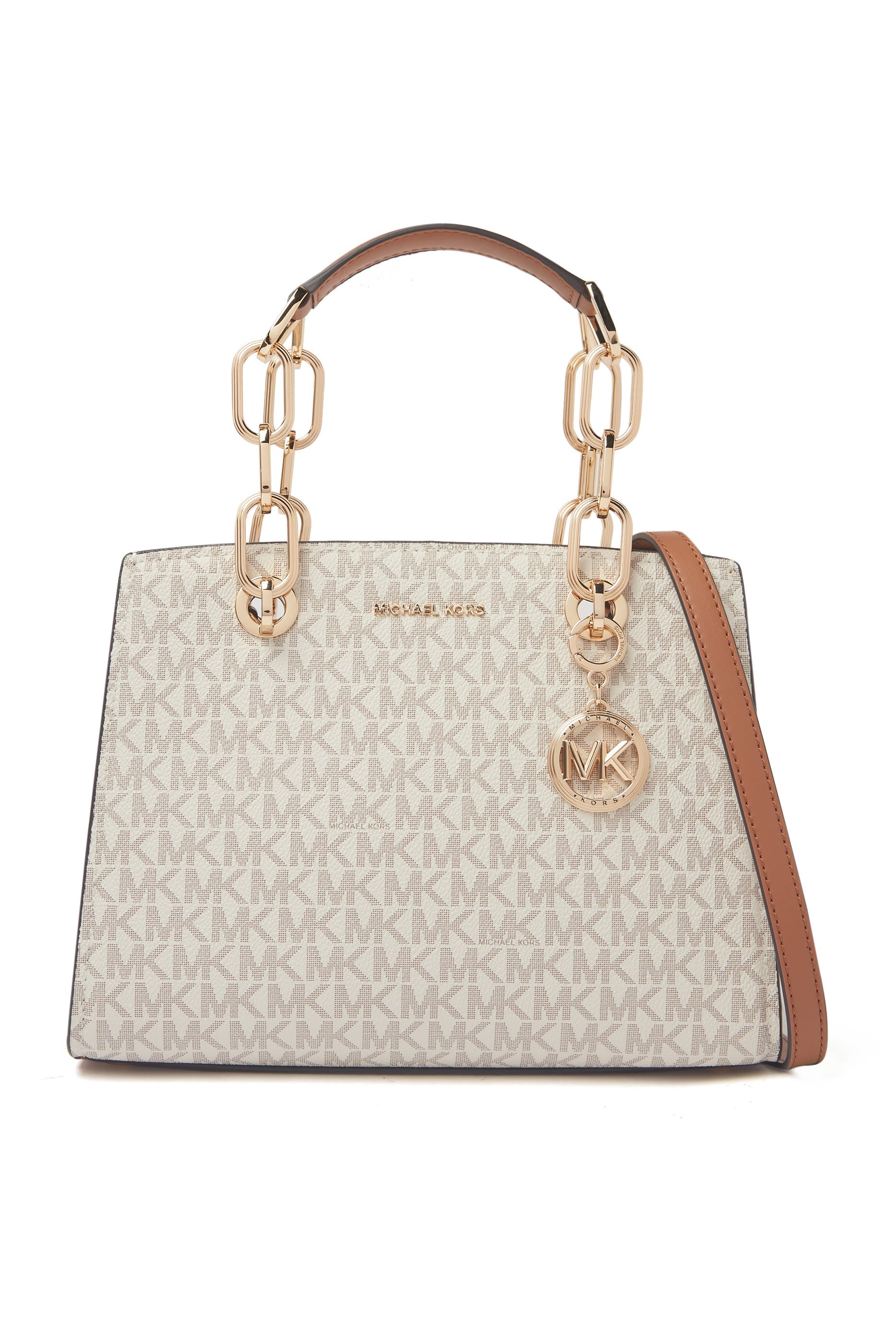 Cynthia Medium Signature Logo Satchel Bag