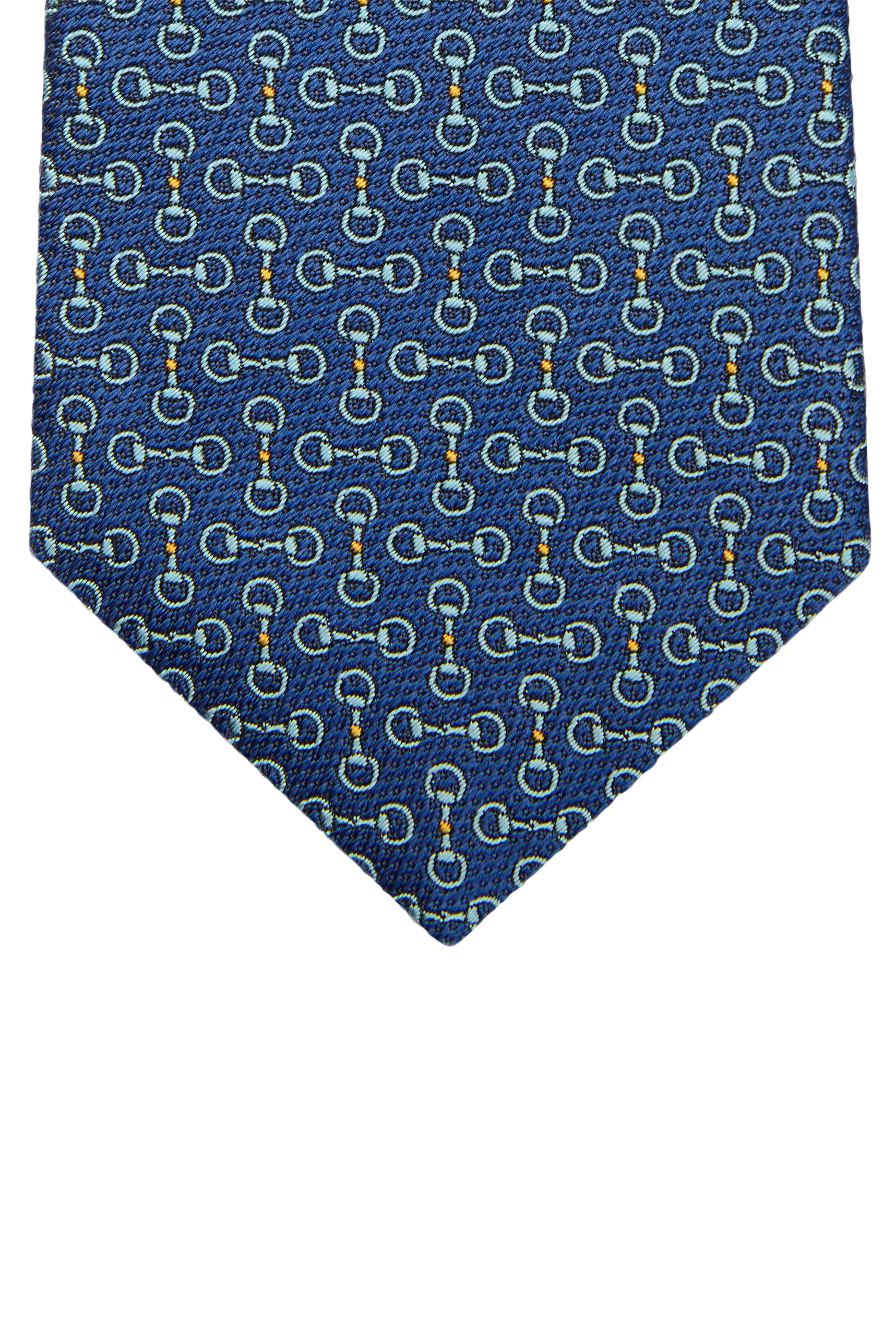 Horsebit Silk Jacquard Tie
