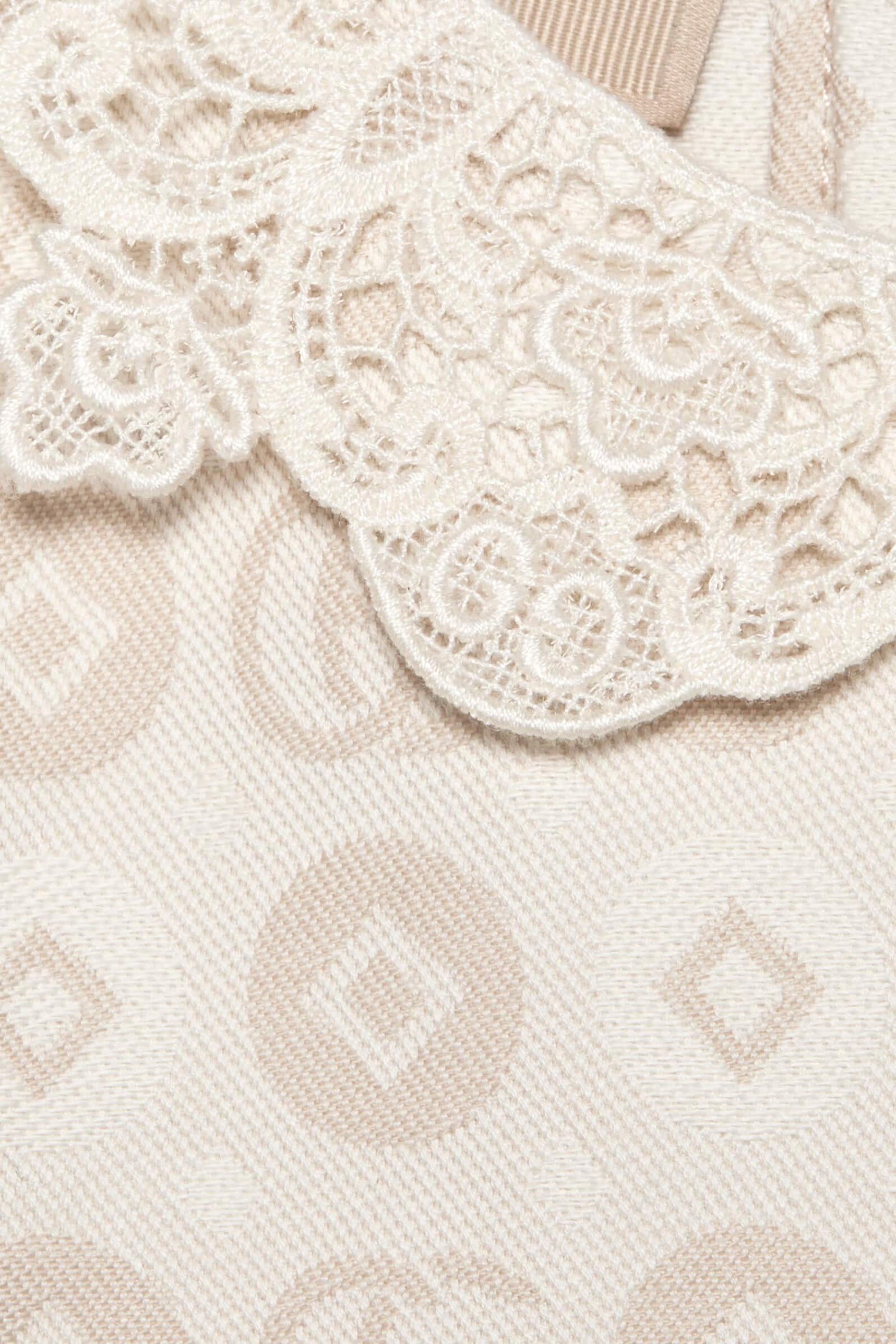 Double G Geometric Denim Dress