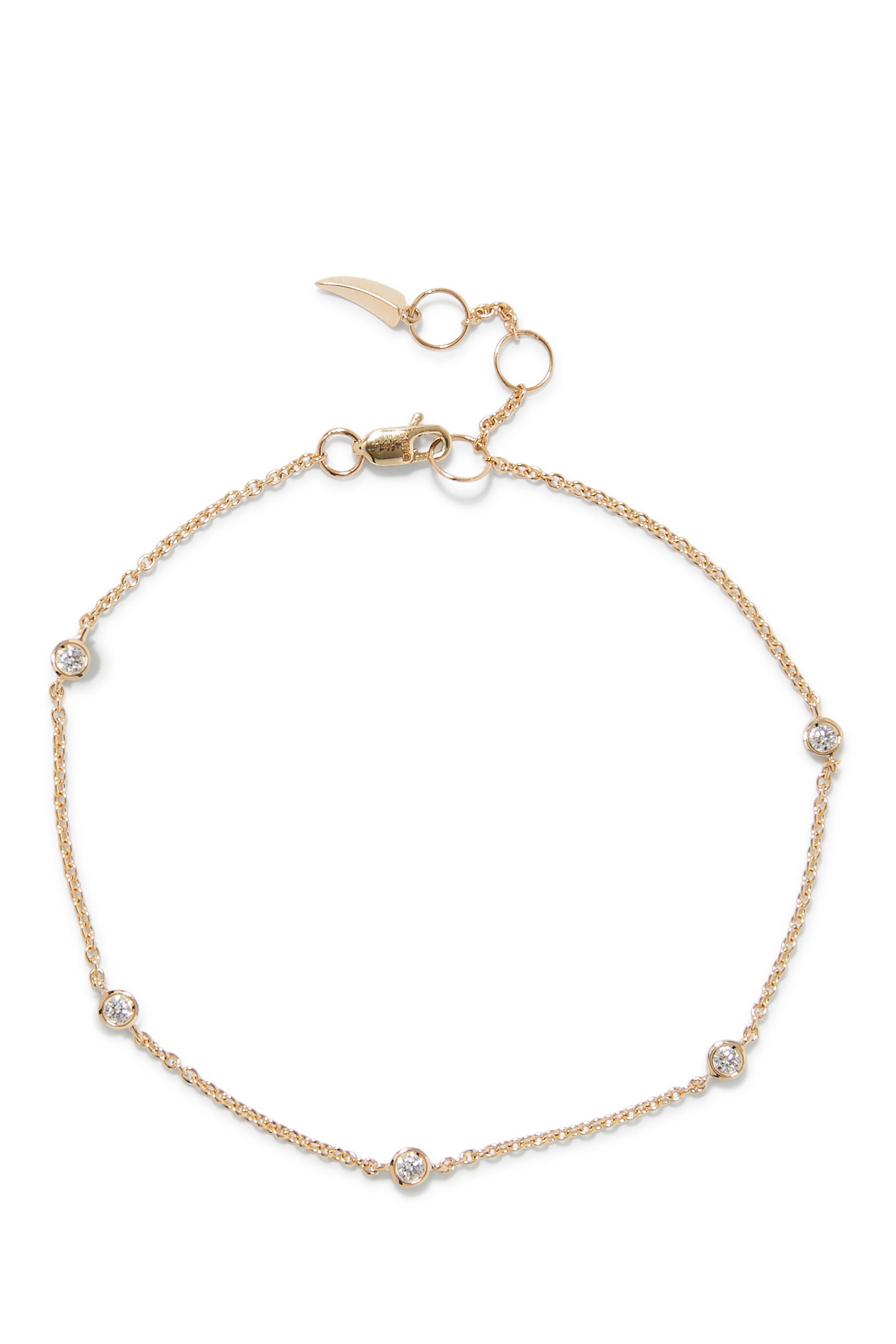 Fine Floating Diamond Bracelet, 14K Yellow Gold & Diamonds