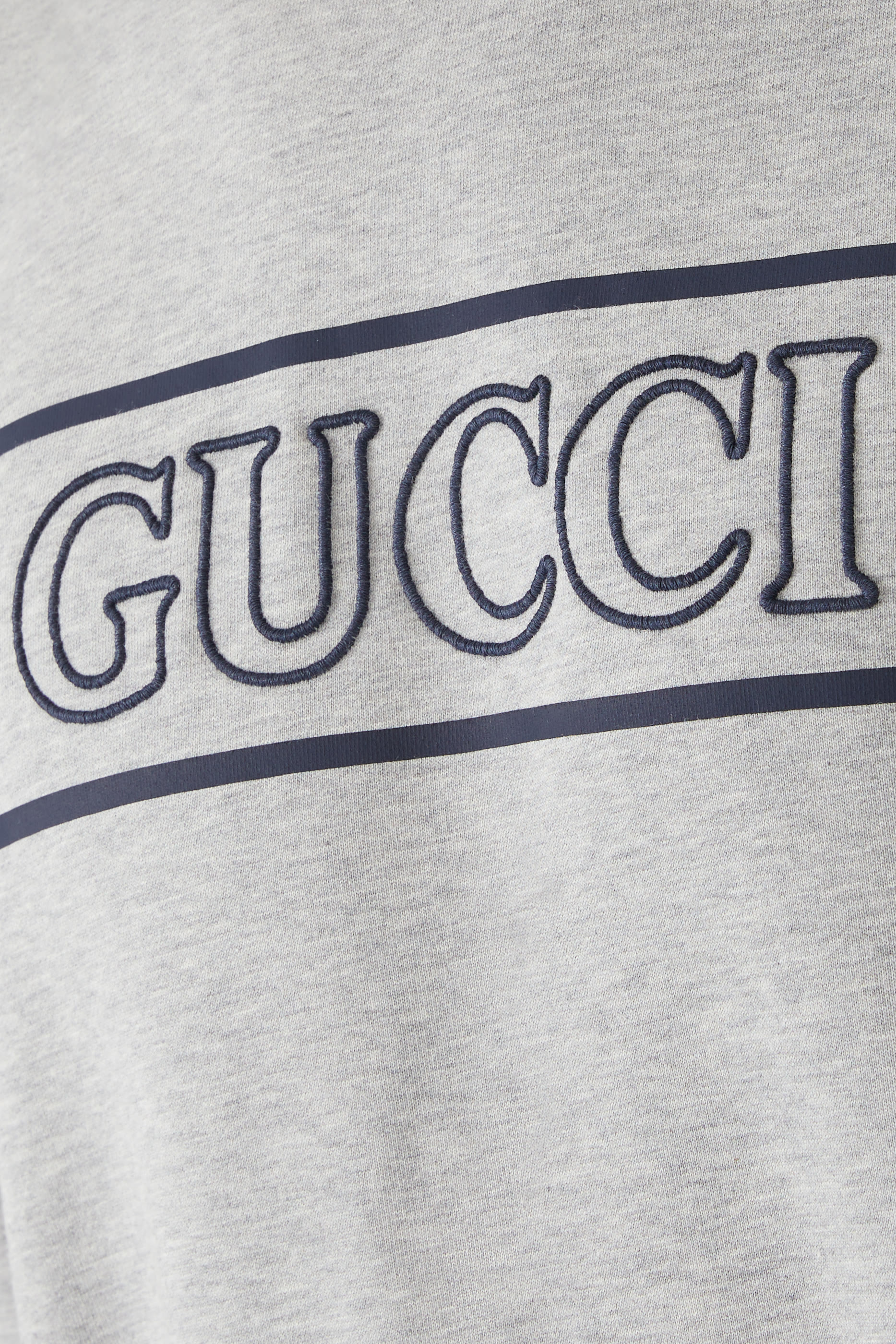 Logo Embroidered Cotton Jersey Sweatshirt