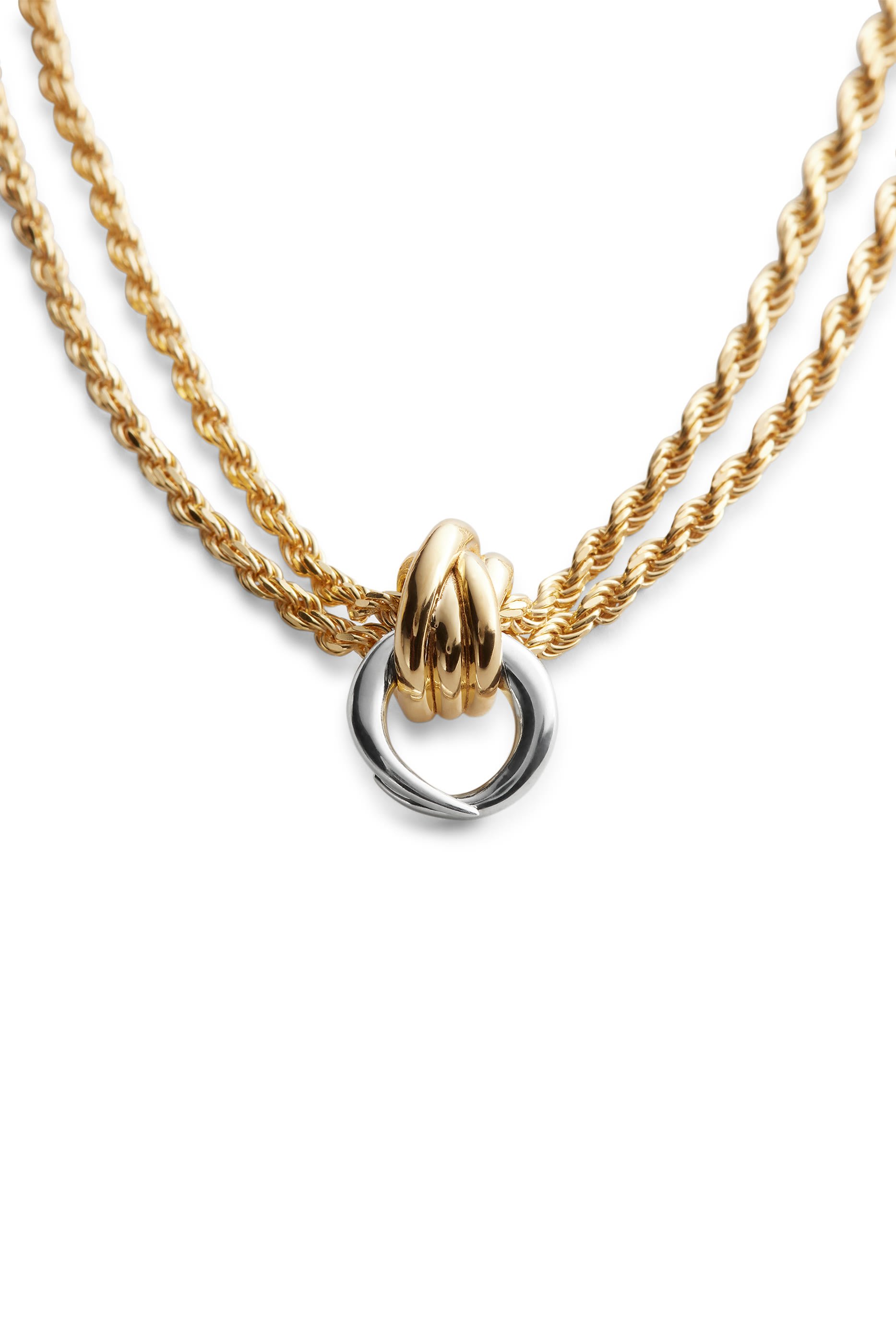 Knot Necklace,  18k Gold-Finish Sterling Silver