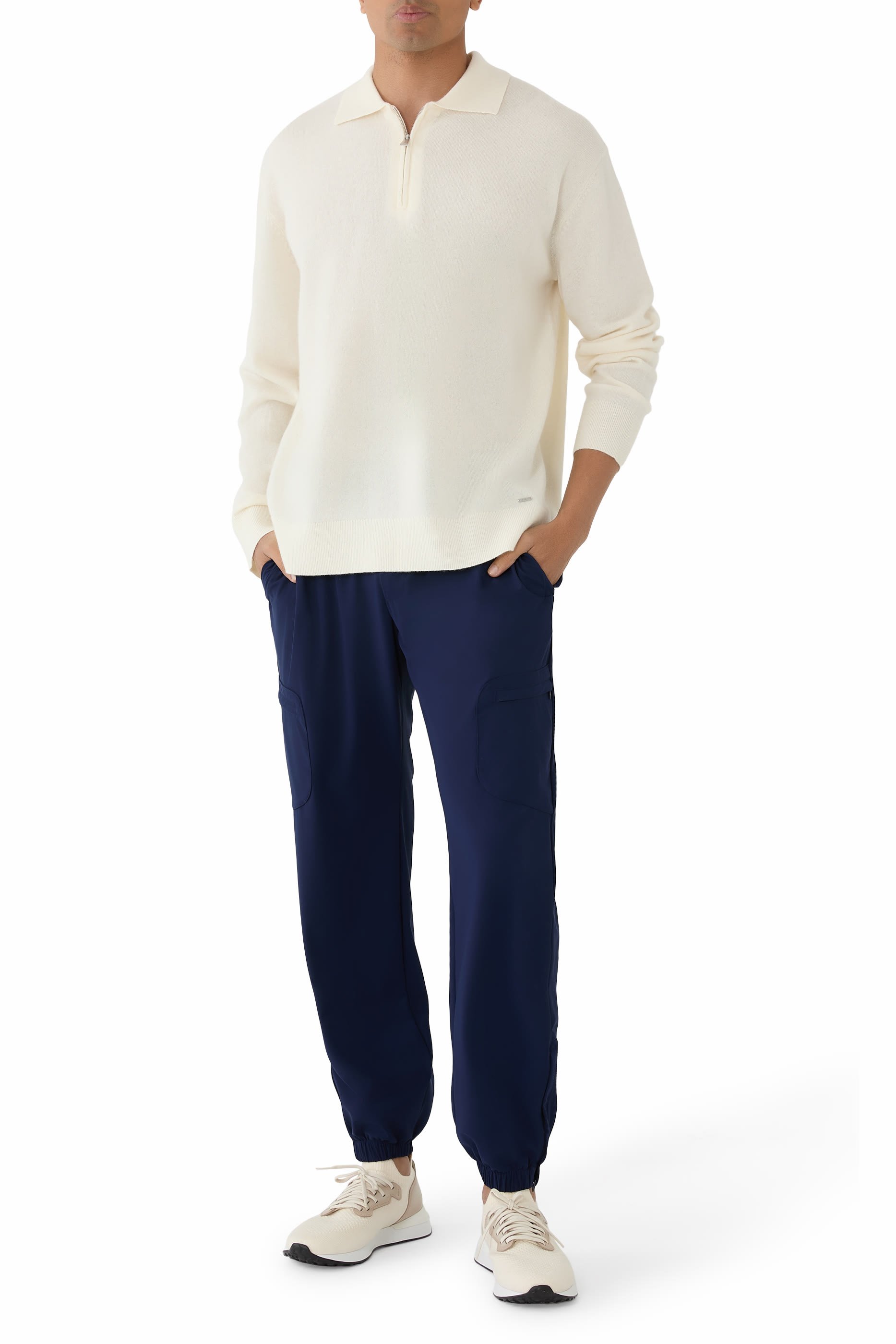 Patch-Pocket Stretch Trousers