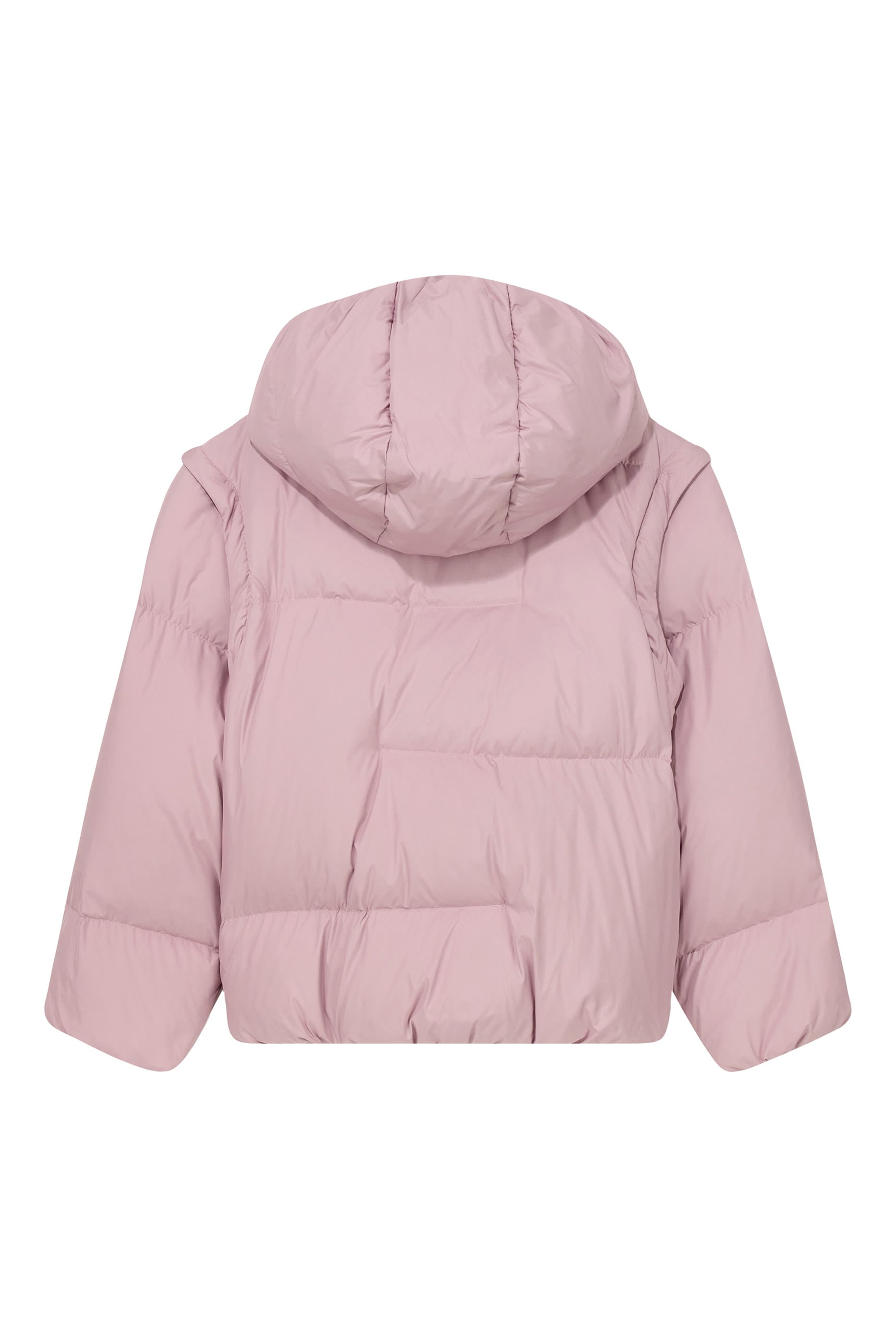 Kids EA Logo Patch Hooded Down Coat