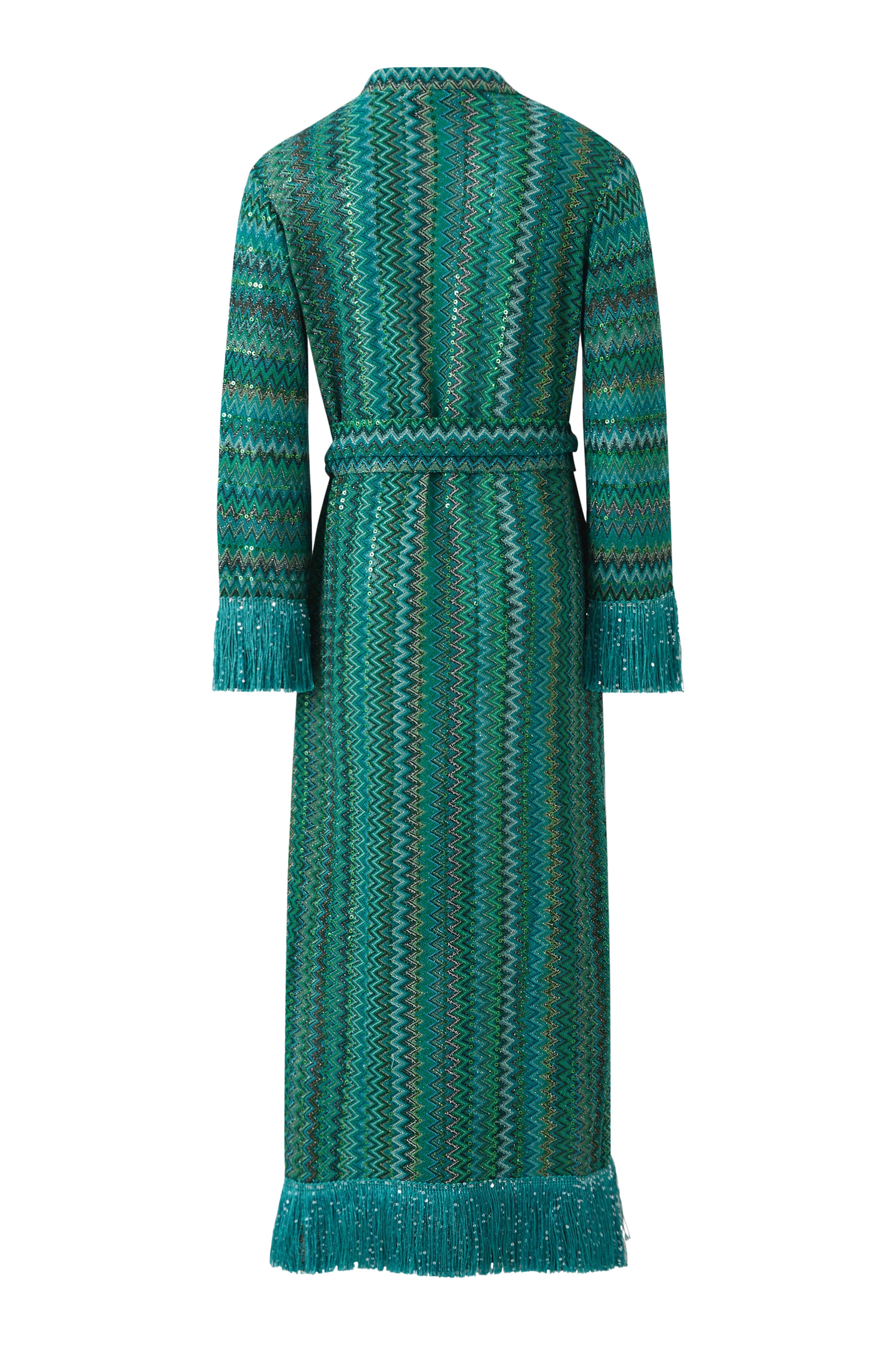 Kids Zigzag Fringed Dress