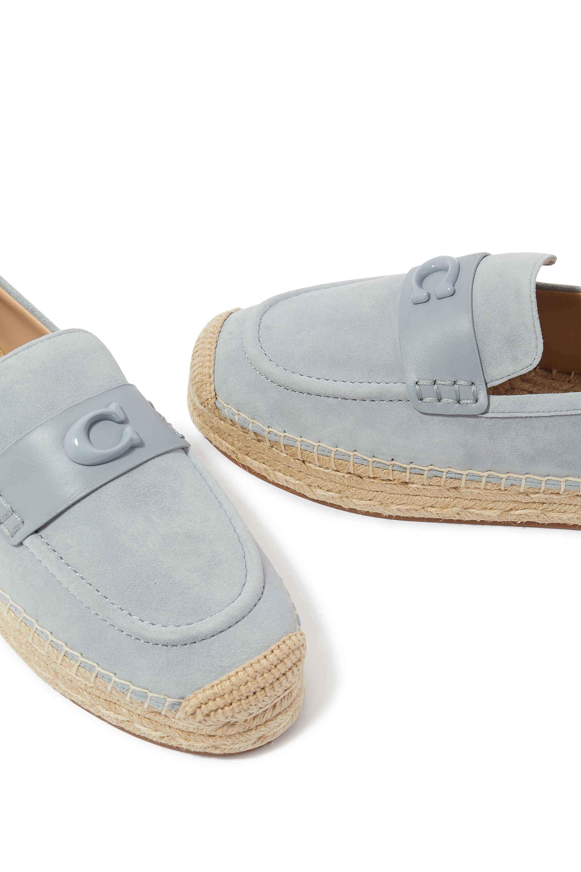 Camilla Monogram Suede Espadrilles