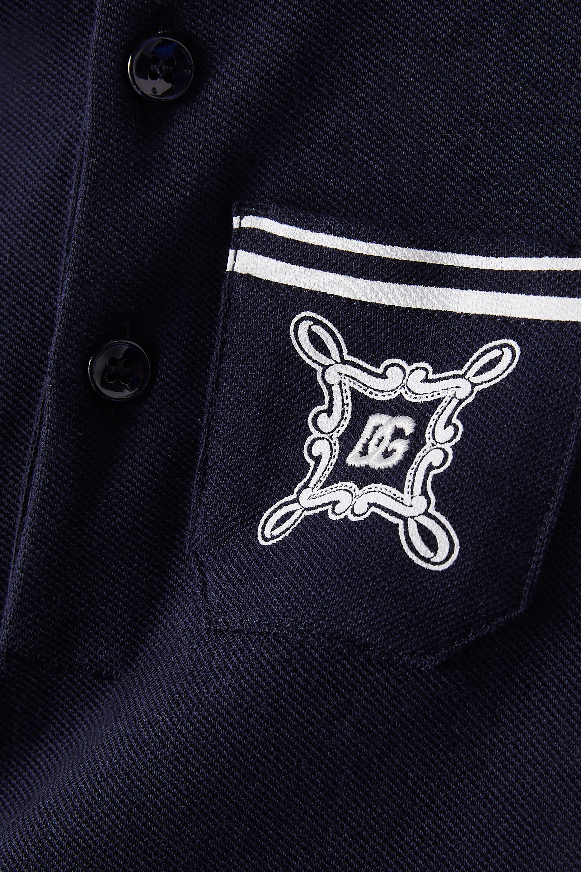 Kids DG Logo Piqu&eacute; Polo Shirt 