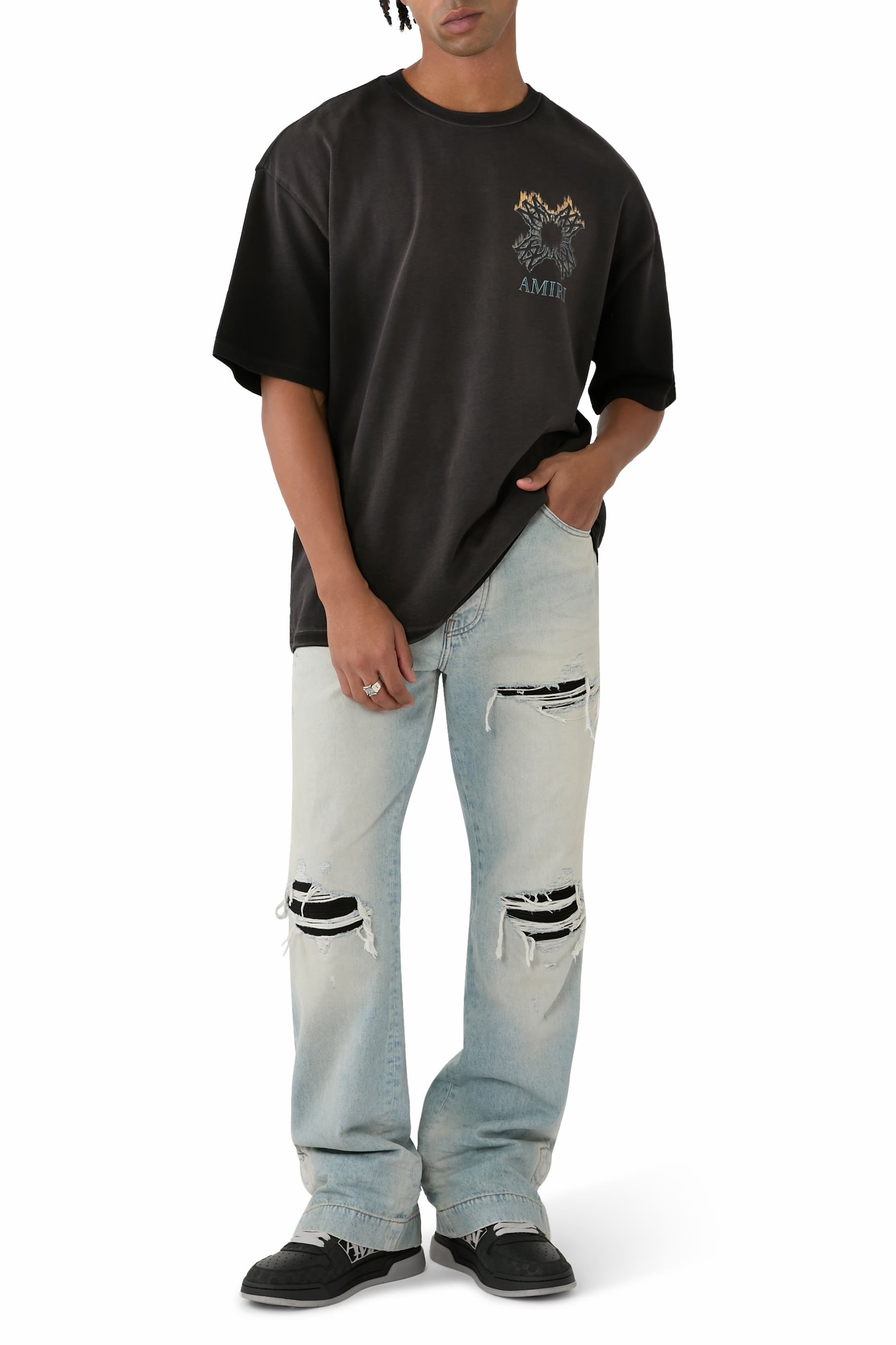 Ma Quad Flames Oversized T-Shirt