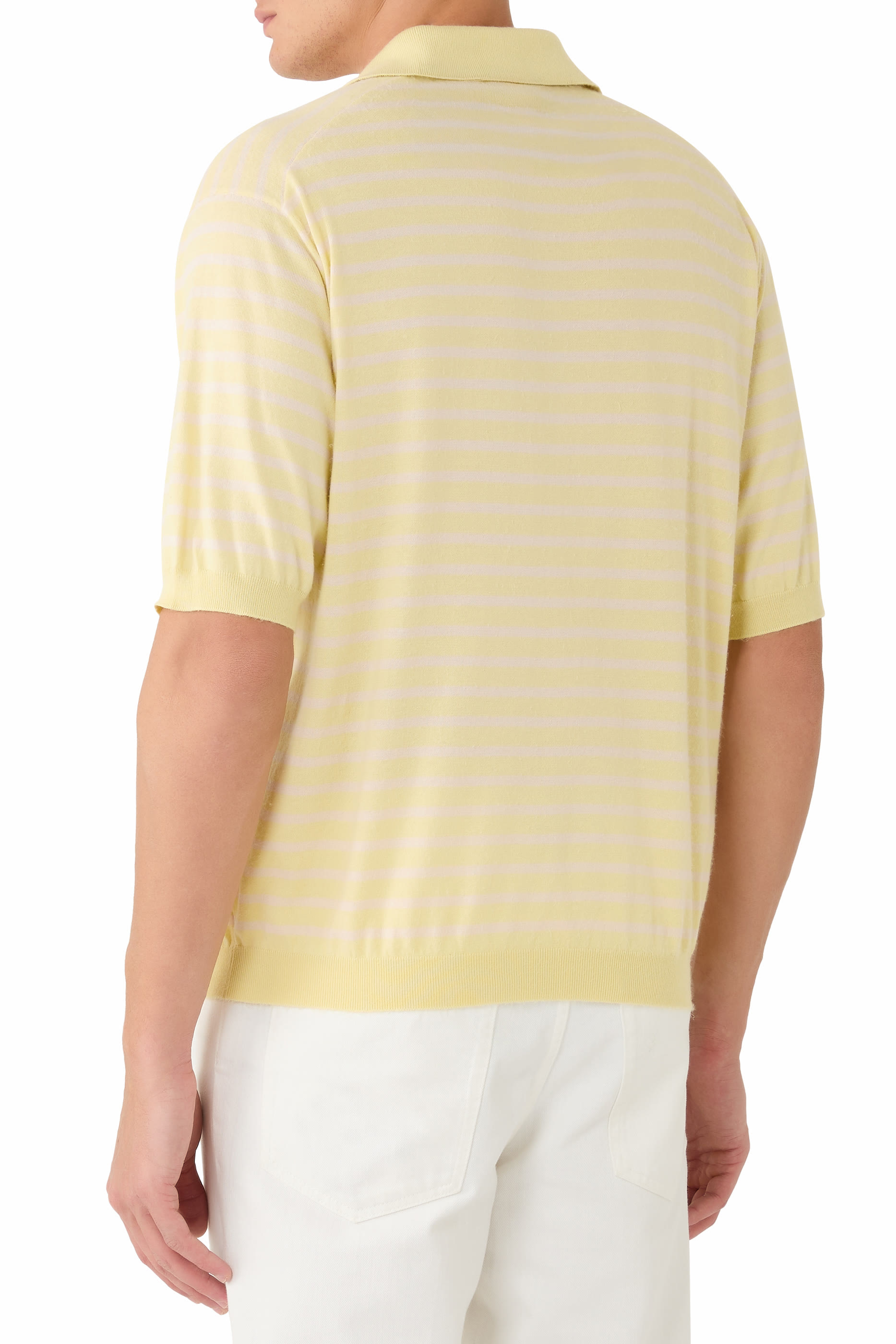 High Gauge Cotton Knit Skipper Polo