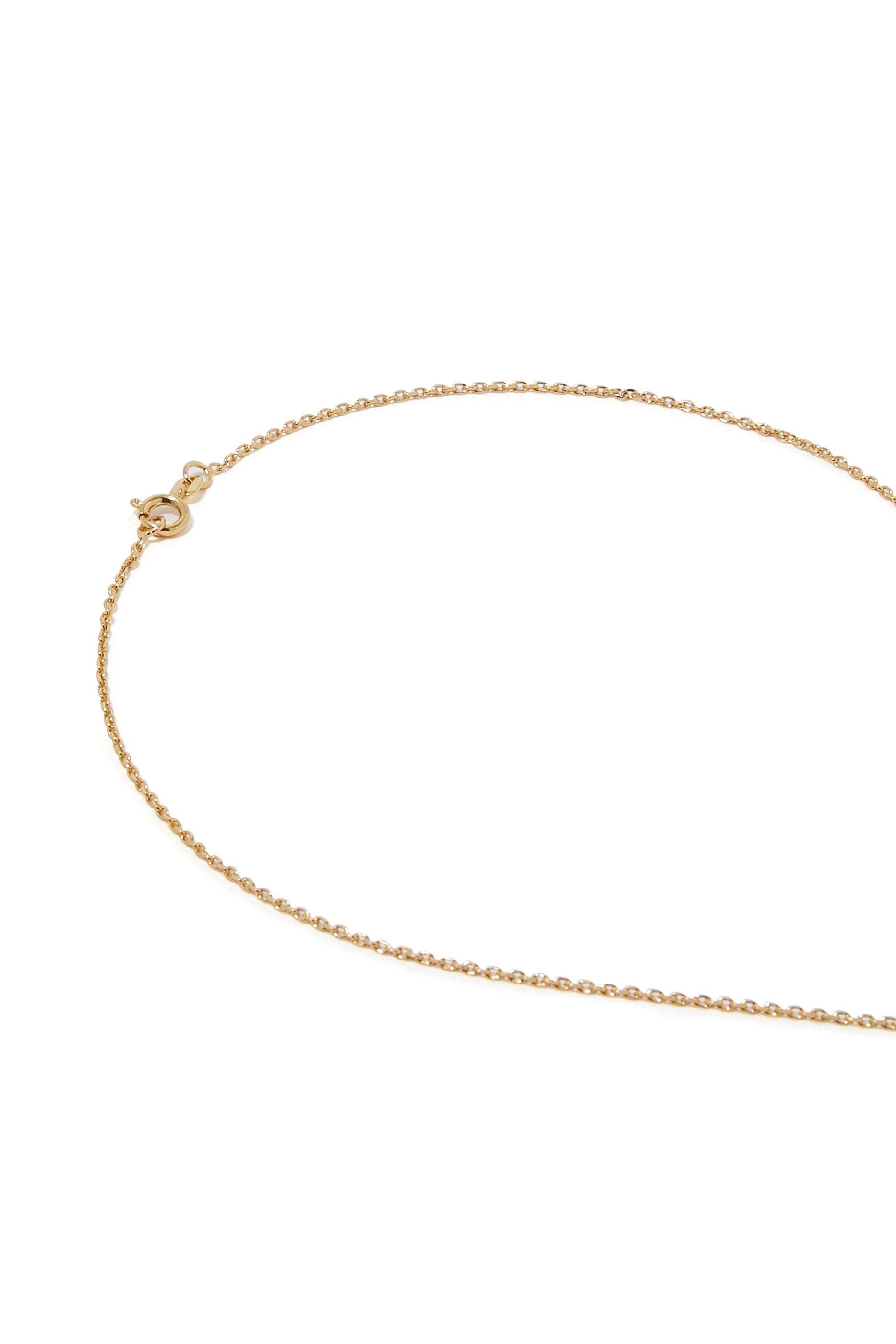 Valentina Heart Necklace,  18K Gold Plated Raw Brass
