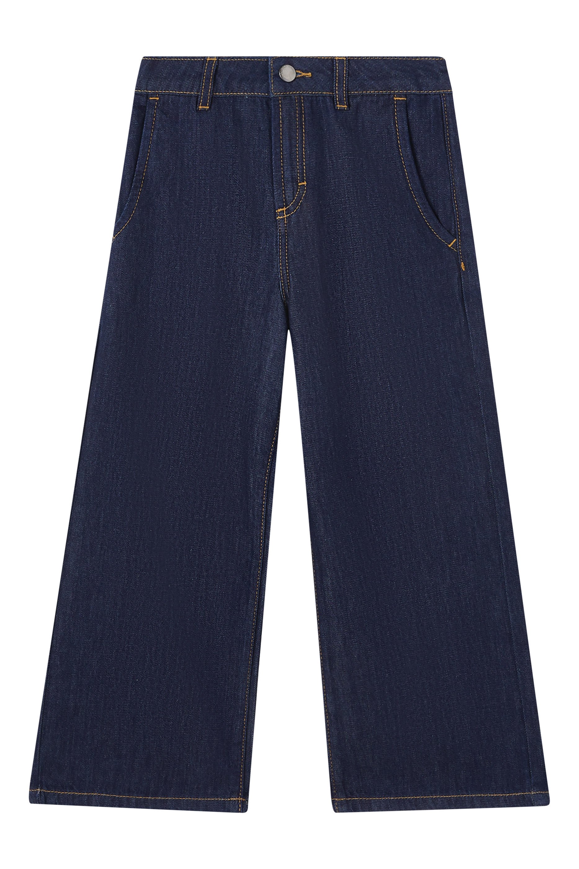 Kids Denim Wide Leg Jeans