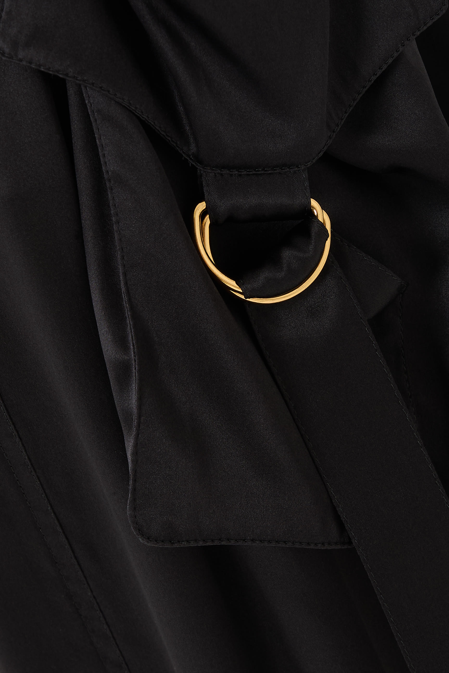 Fluid Silk Satin Cargo Pants