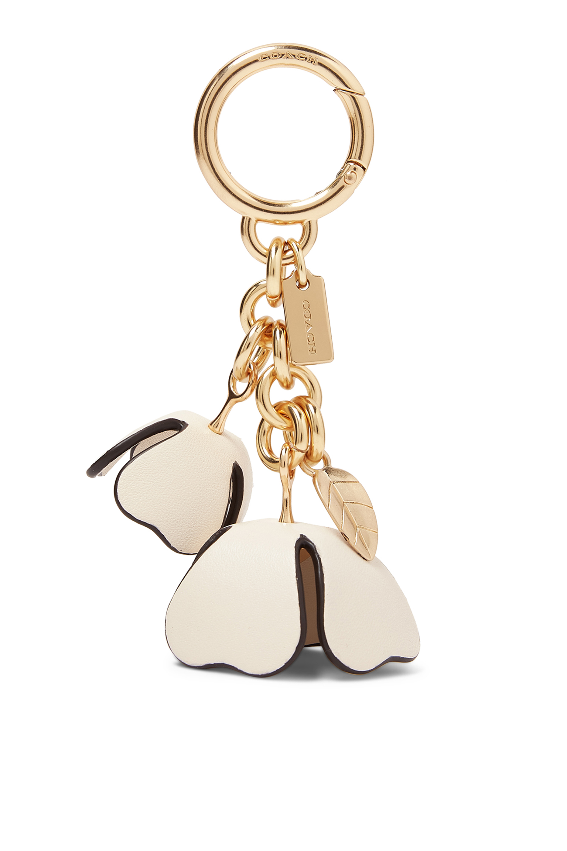 Essential Tea Rose Leather Bag Charm