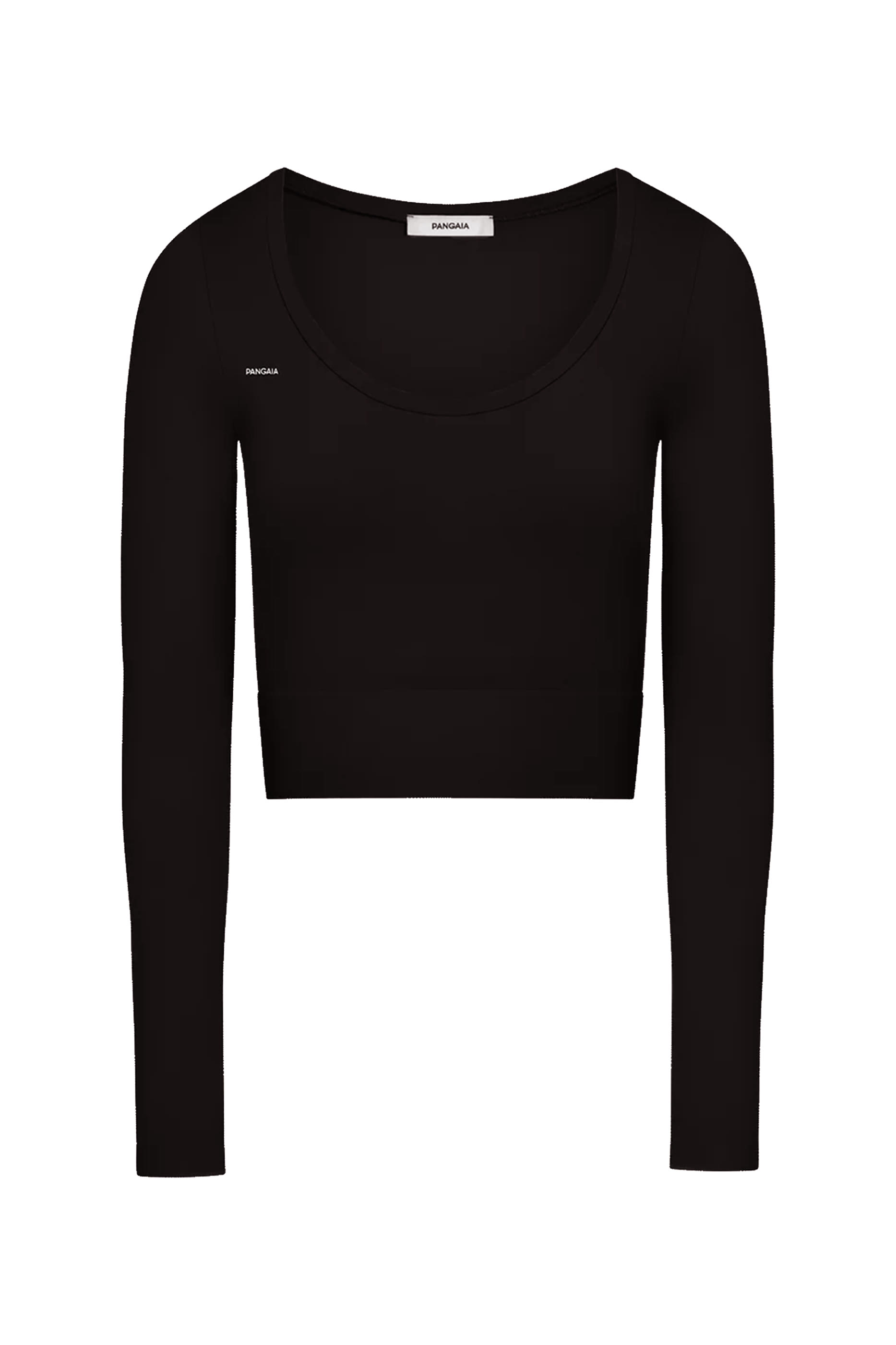 Plant-Stretch Long Sleeve Crop Top