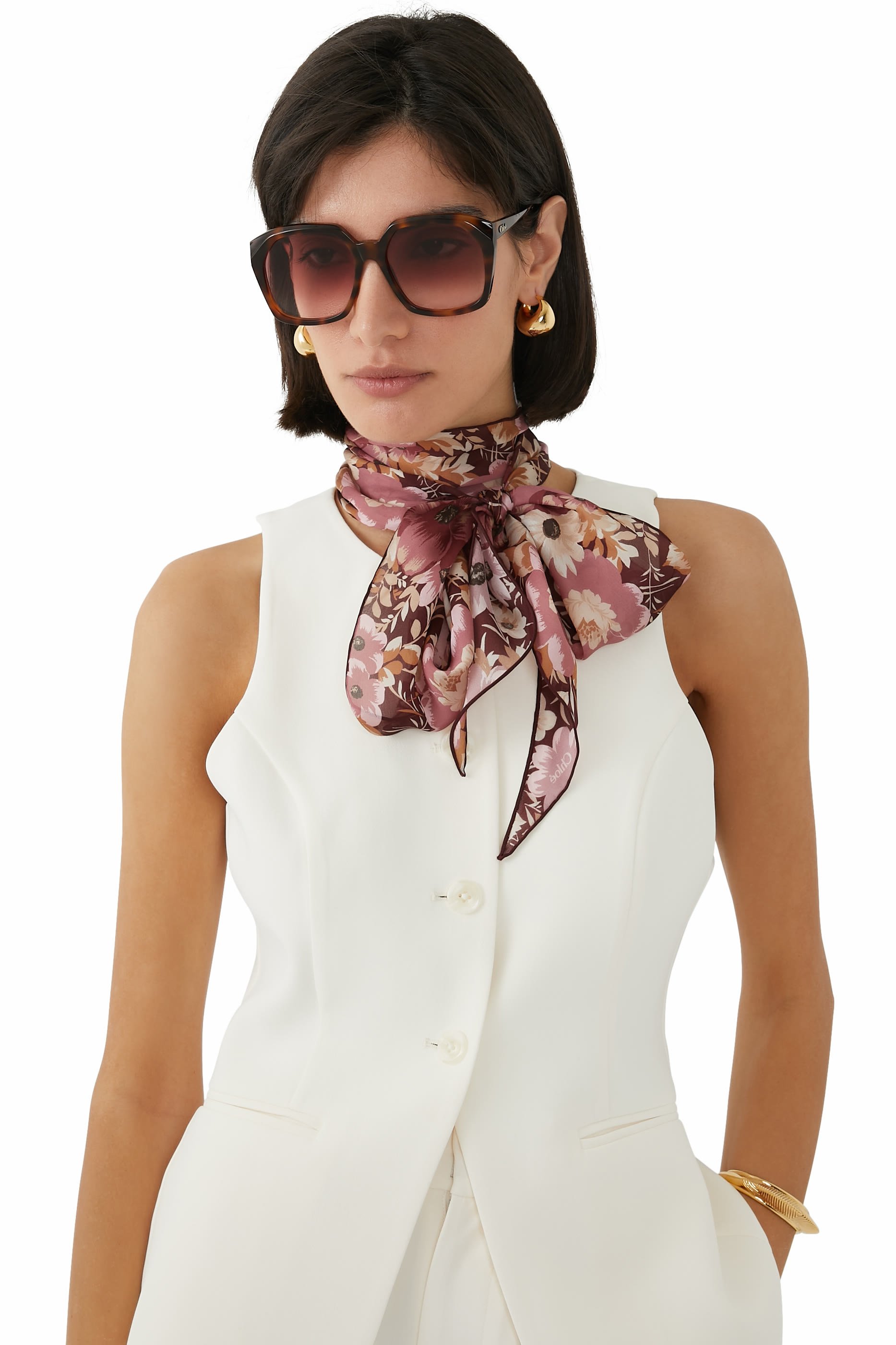 Roses Bandeau Scarf