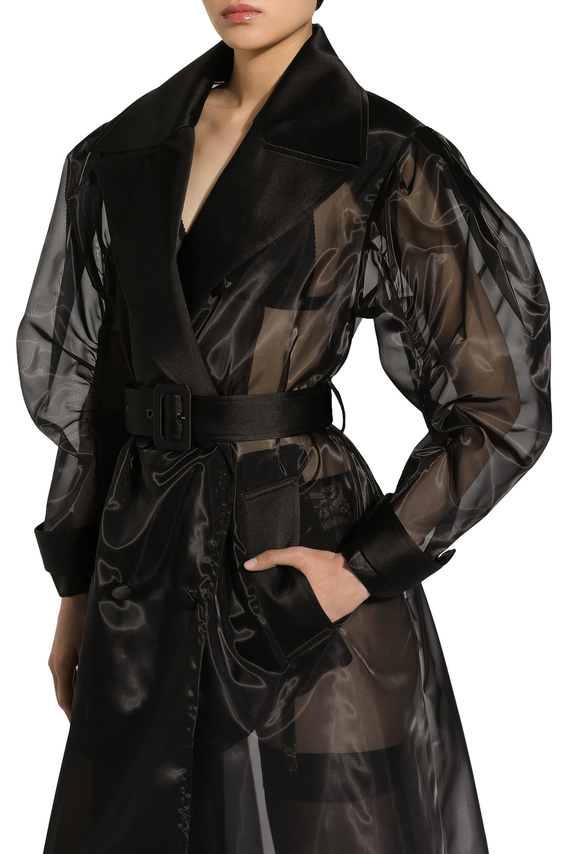 Technical Organza Trench Coat
