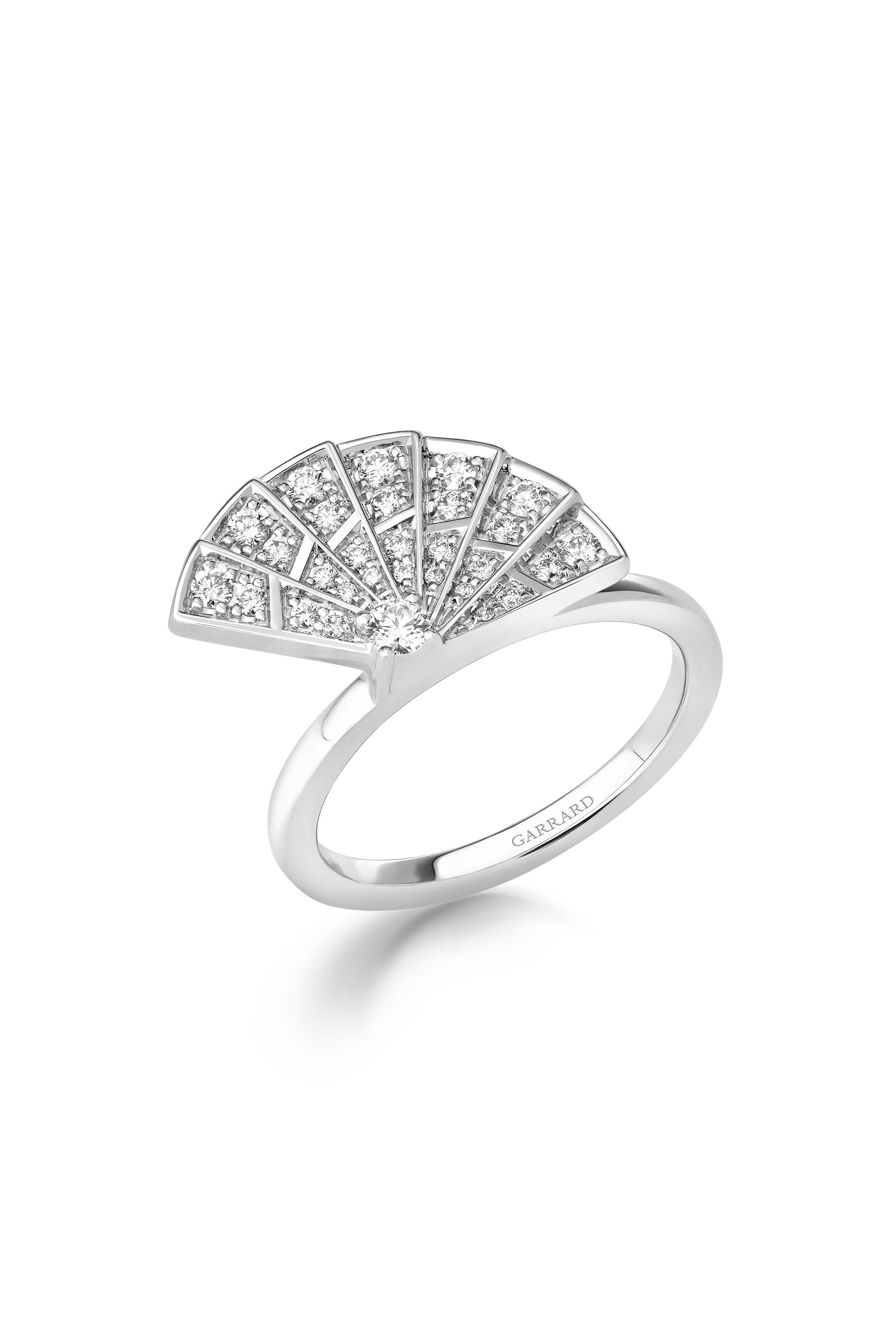 Fanfare Symphony Mini Icons Diamond Ring, 18K White Gold & Diamonds