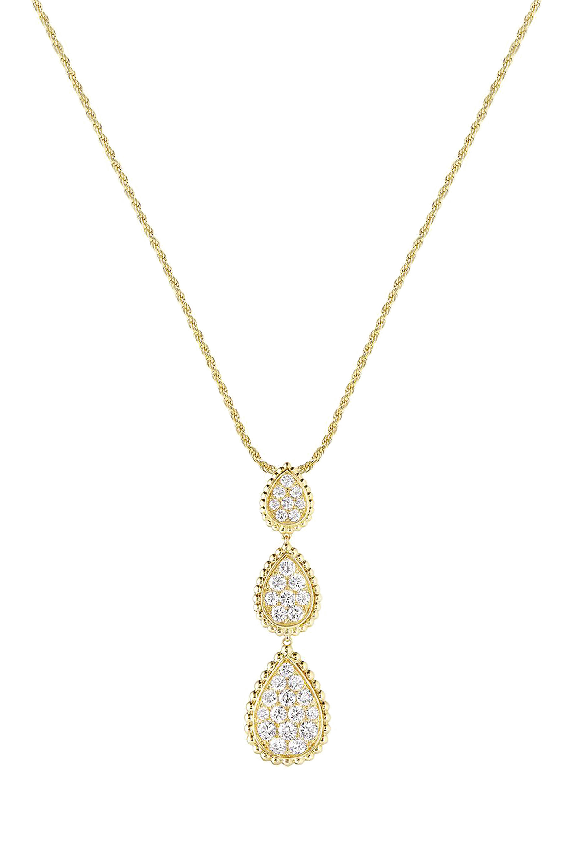 Serpent Boh&egrave;me Pendant Necklace, 18K Yellow Gold & Diamond