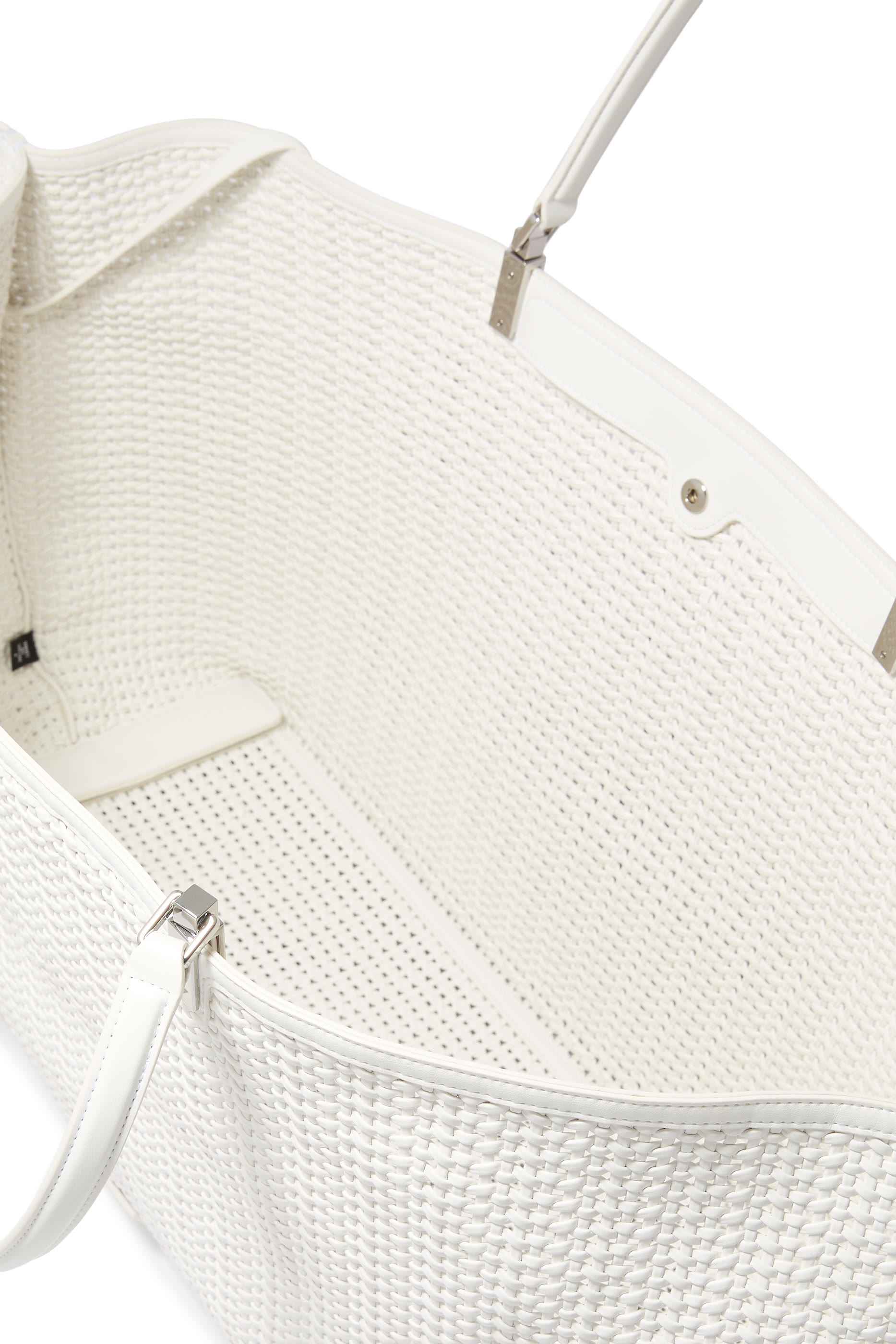 Braided Handbag with Fringe Detail