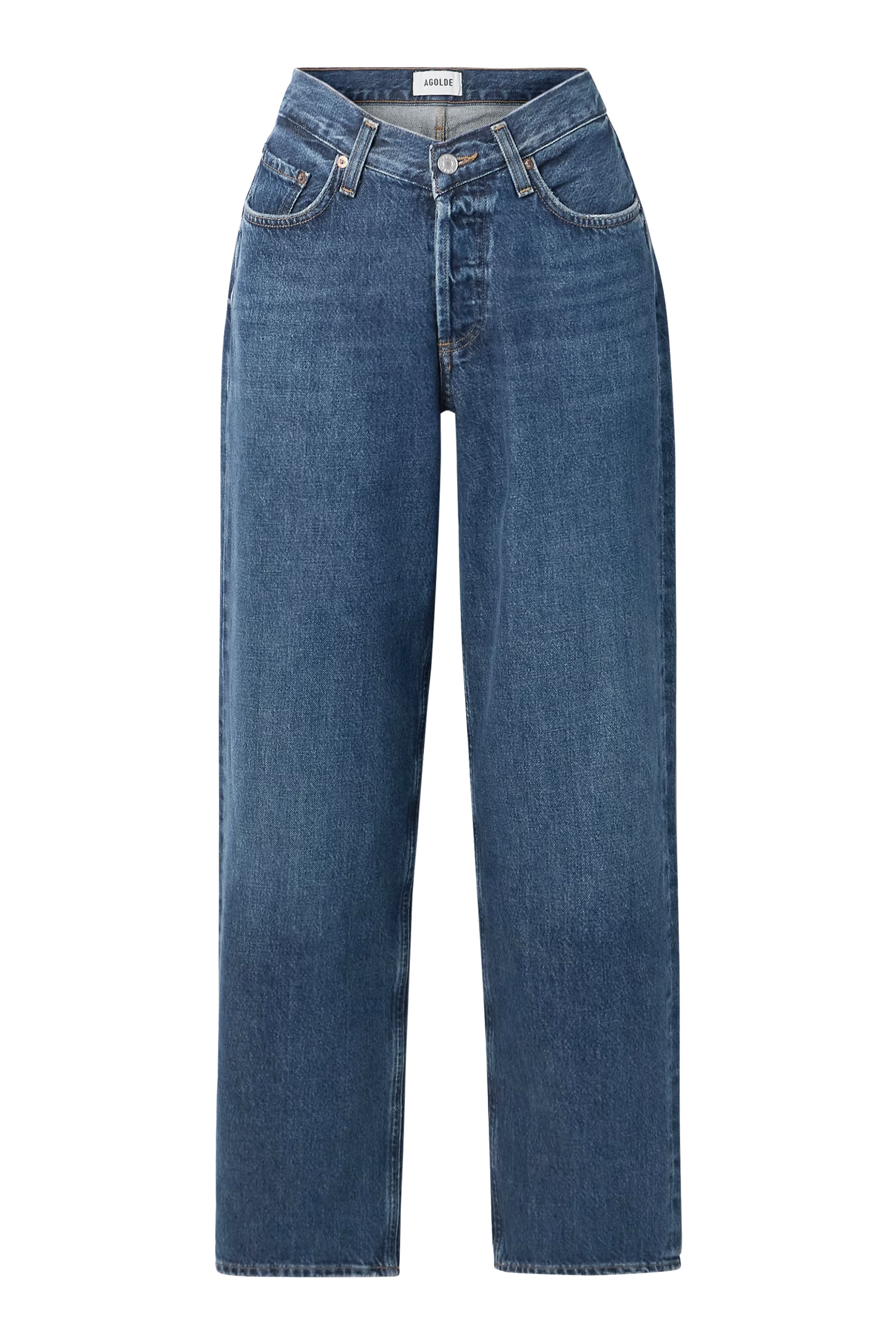V-Waist Baggy Jeans