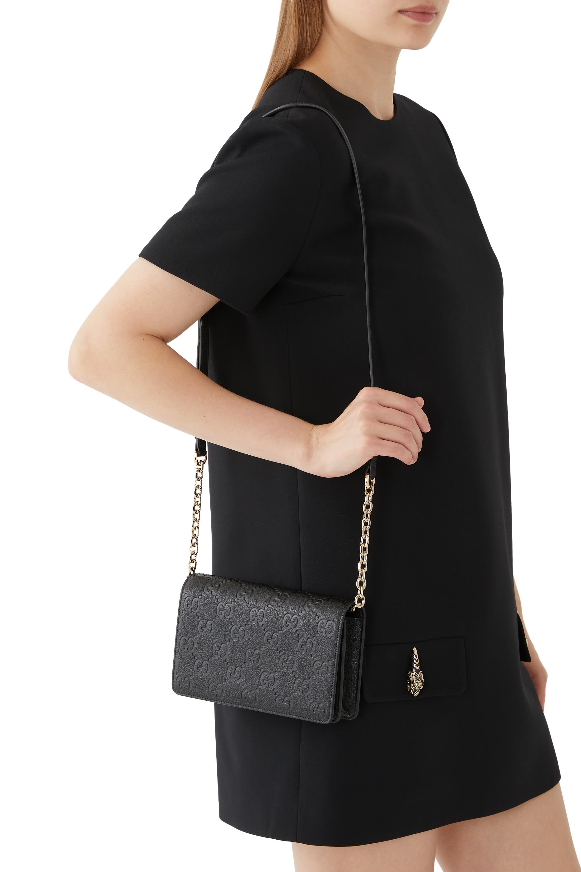 GG Emblem Super Mini Shoulder Bag