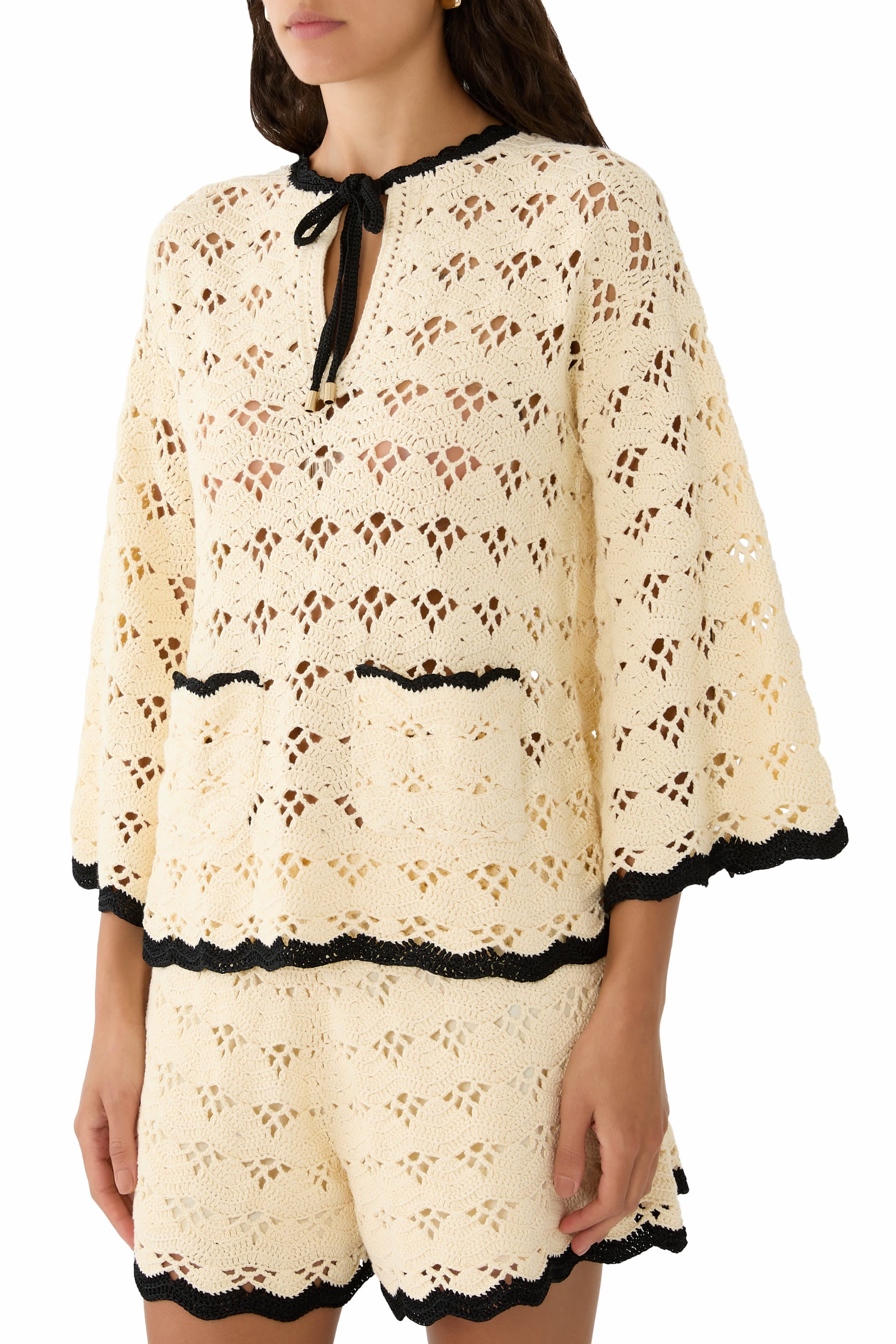 Aster Crochet Tunic Top 