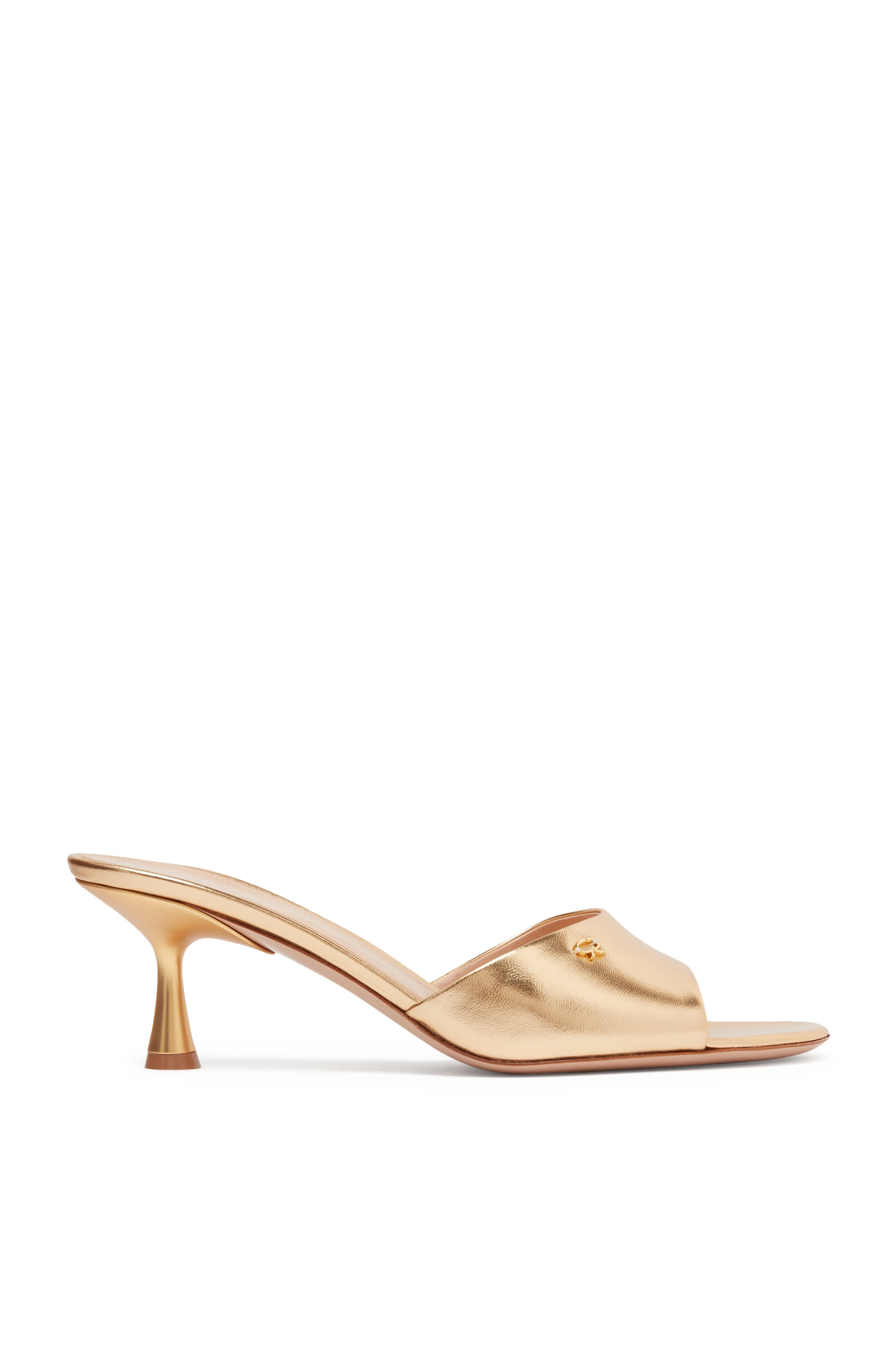 Ascent 55 Metallic Leather Mules