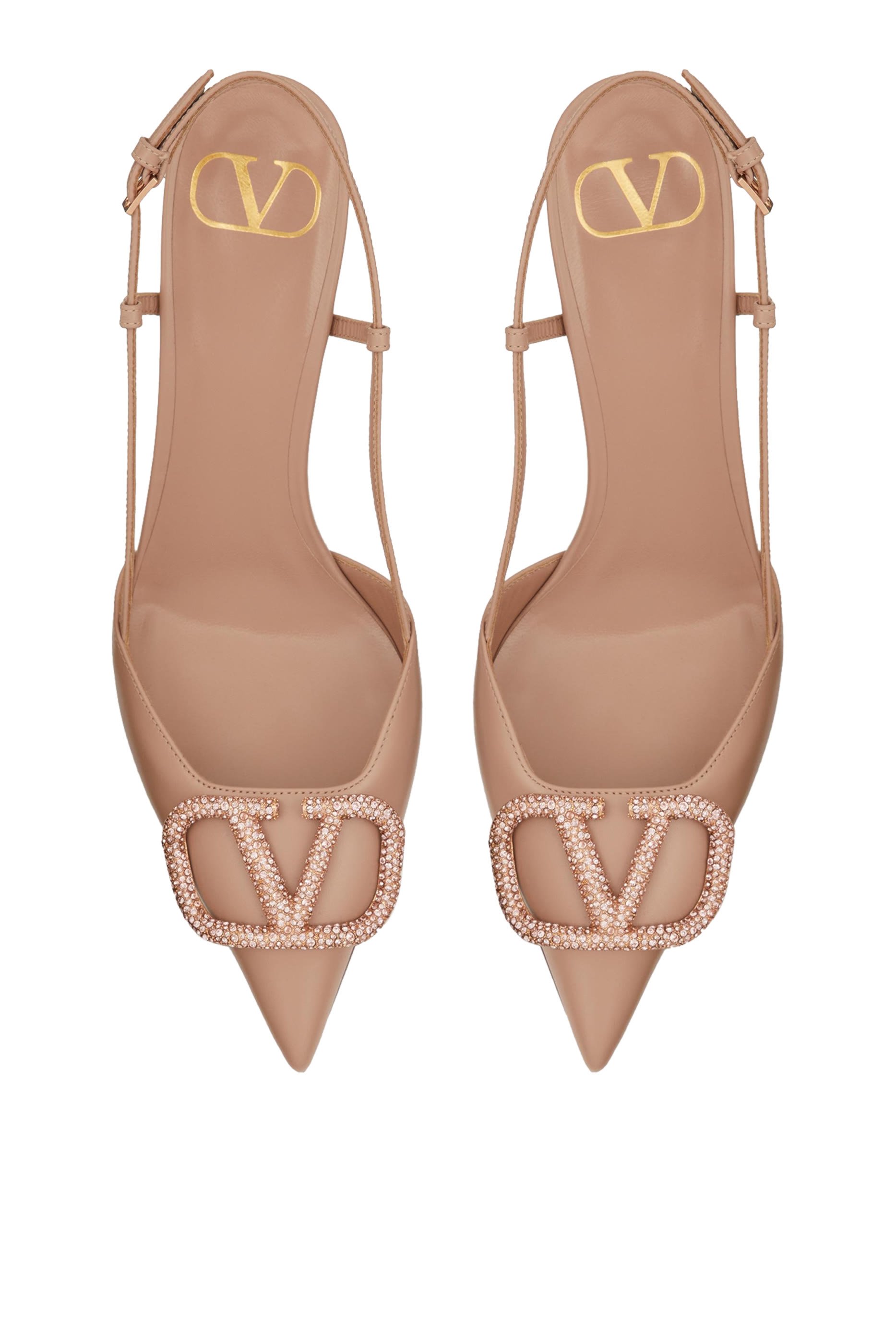  VLogo Signature 90 Slingback Pumps
