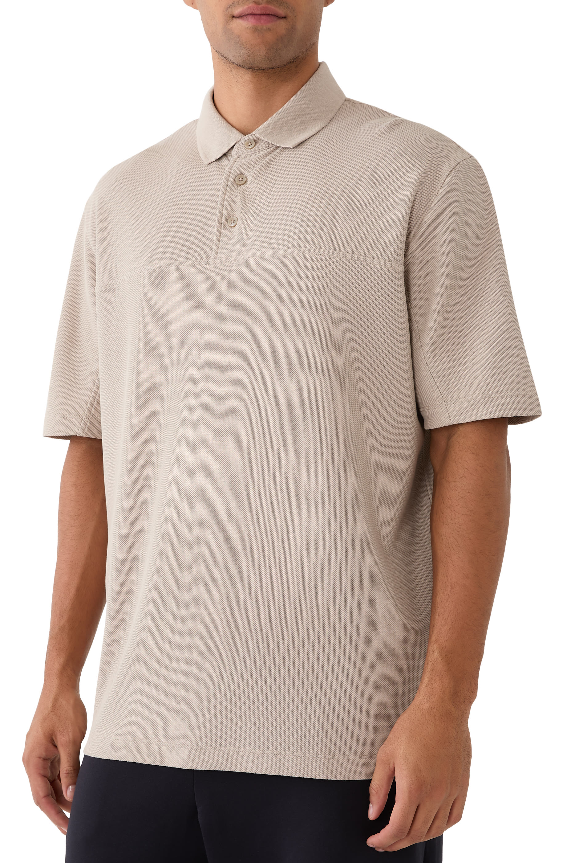 Logo Button-Down Polo Shirt