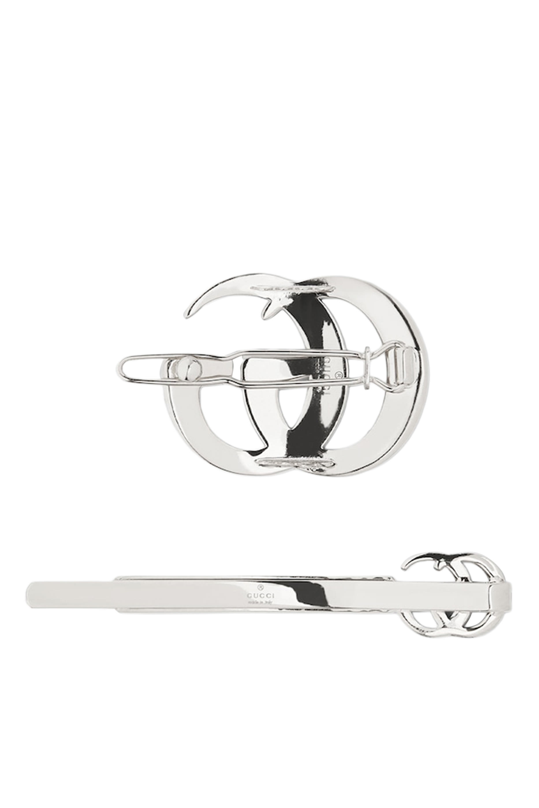 Double G Hair Slide Set with Crystals