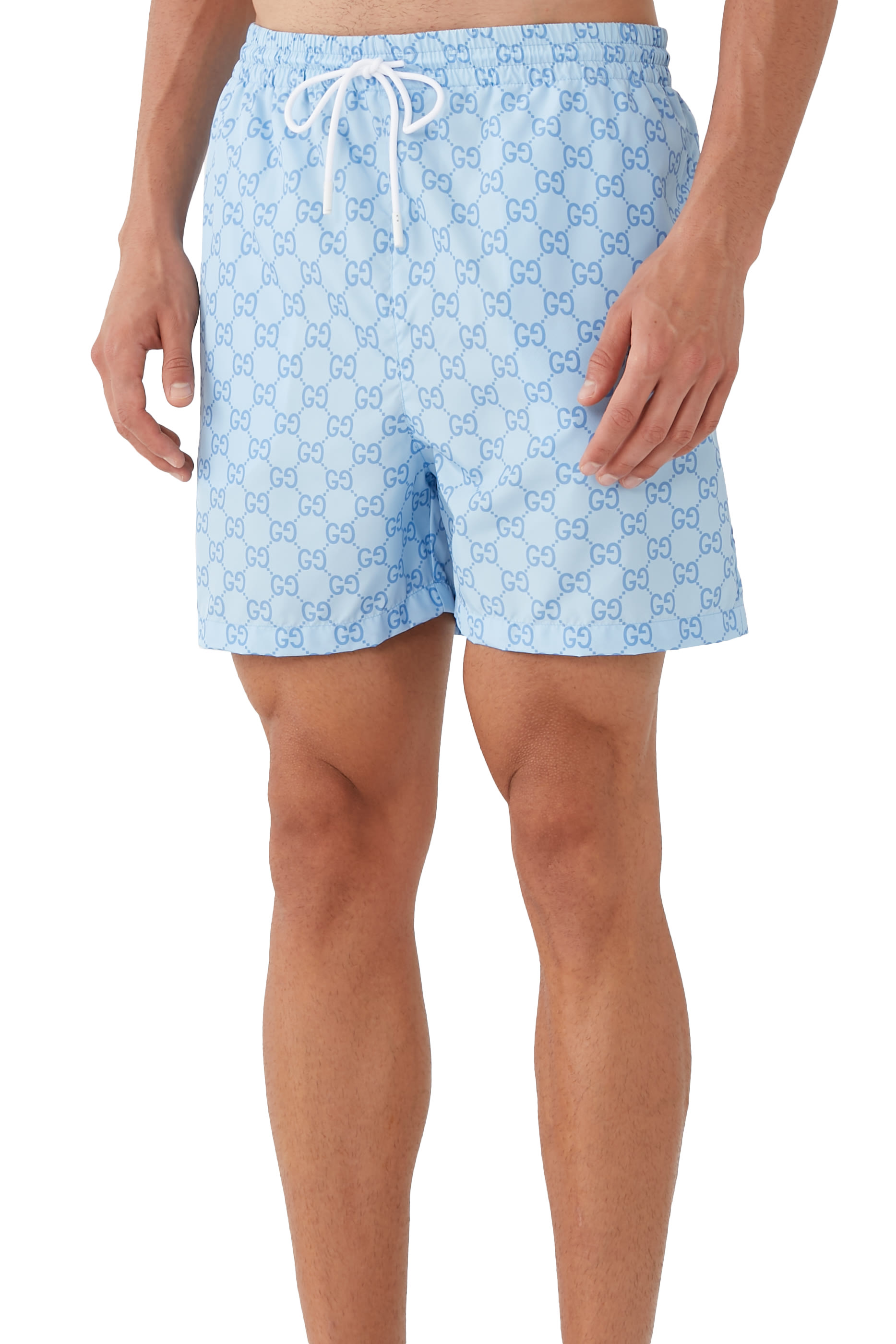 GG Print Nylon Swim Shorts