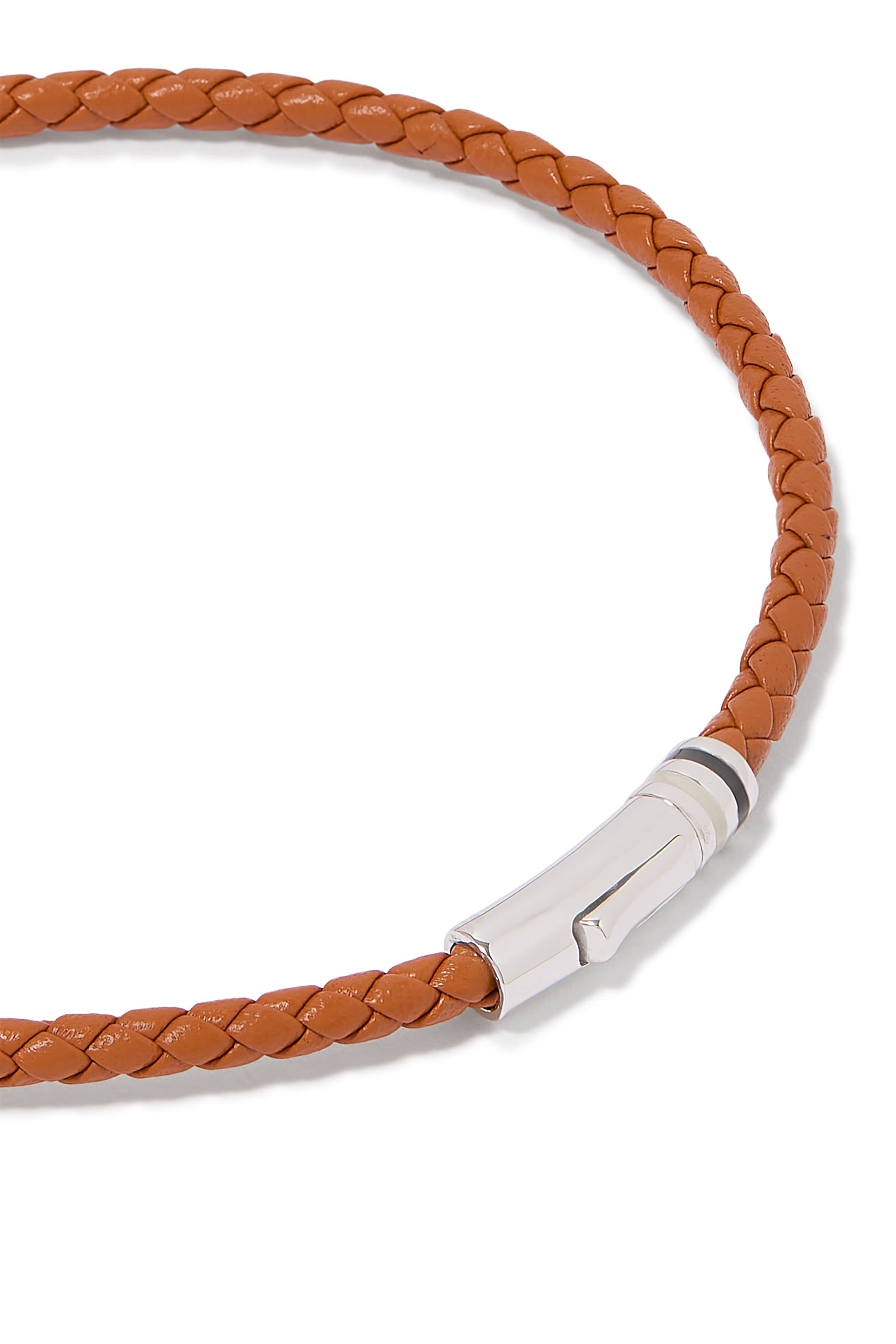  Juno Leather Bracelet, Sterling Silver