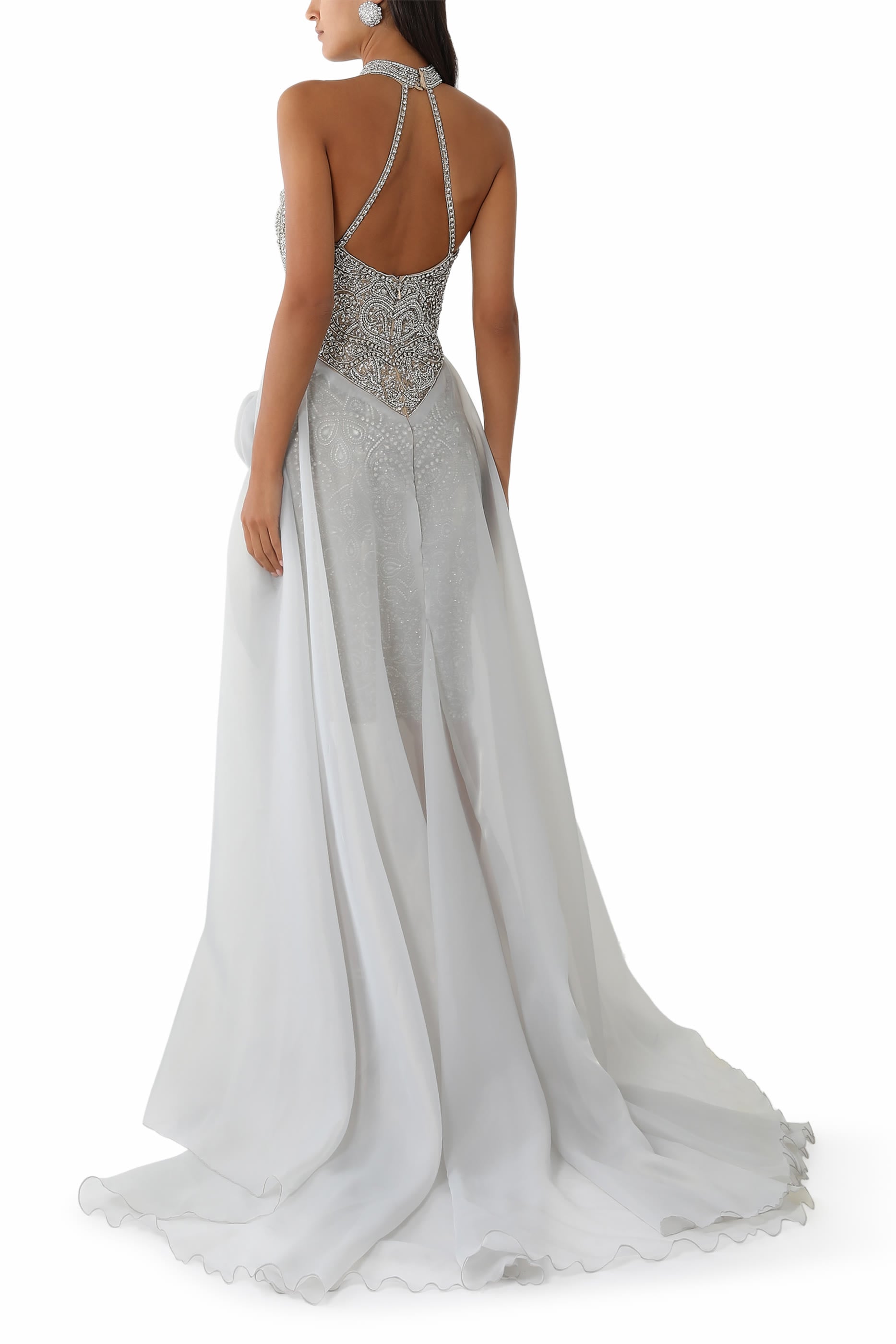 Strapless Floral Fit and Flare Dress