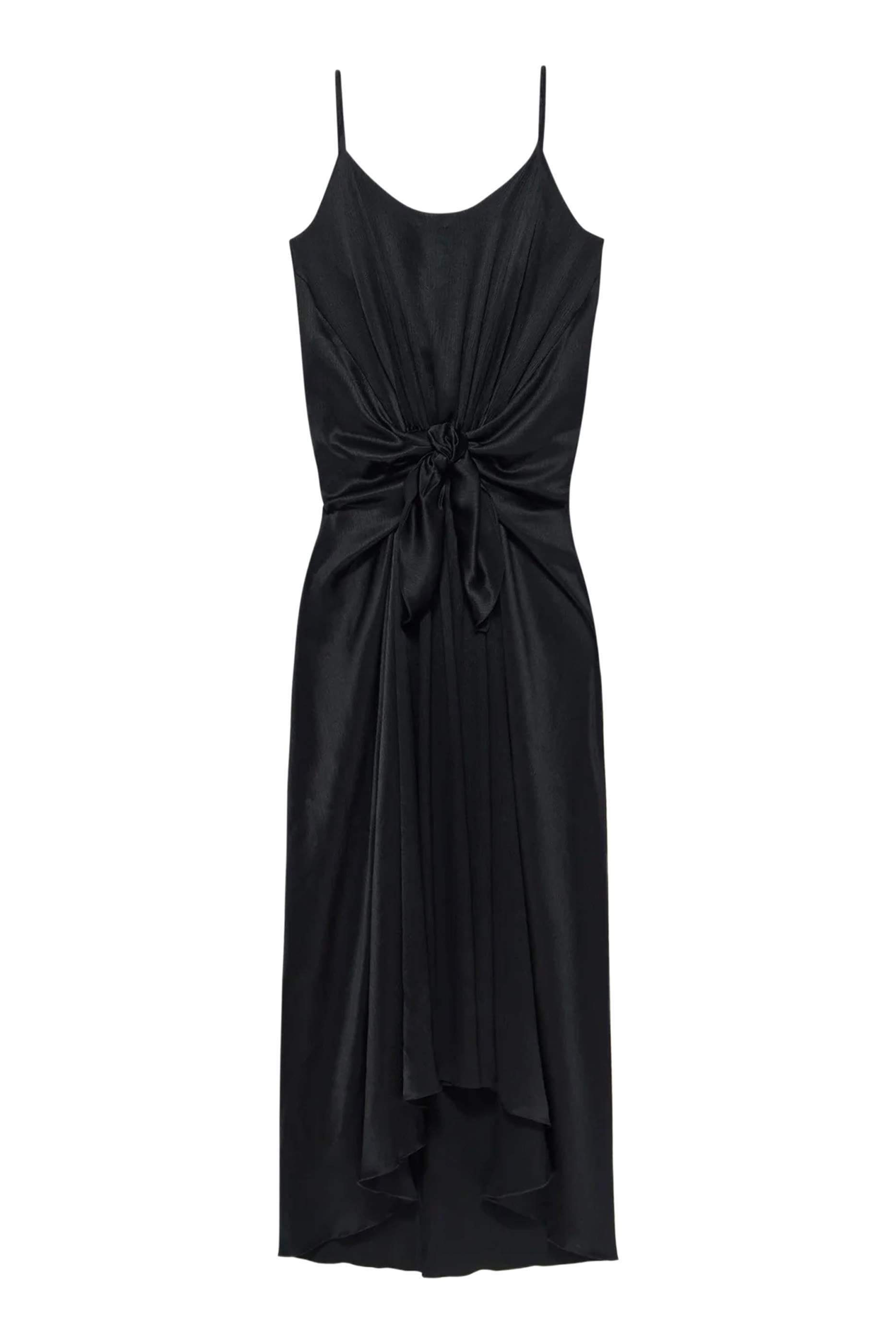 Knotted Waist Longline Dress