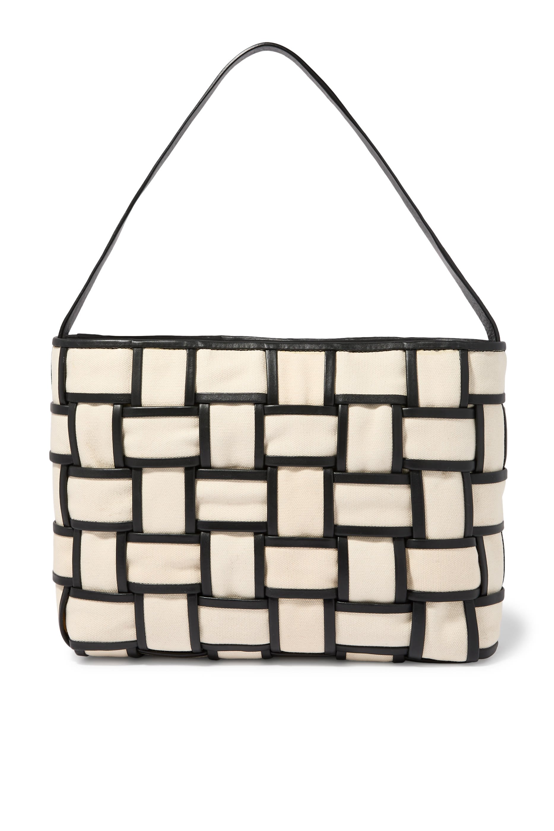 Border Woven Mini Tote