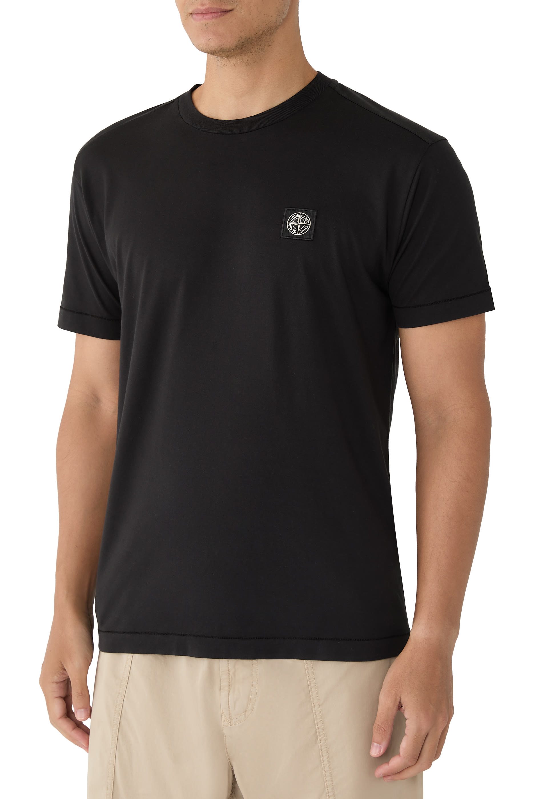Compass Logo Patch Slim-Fit T-Shirt