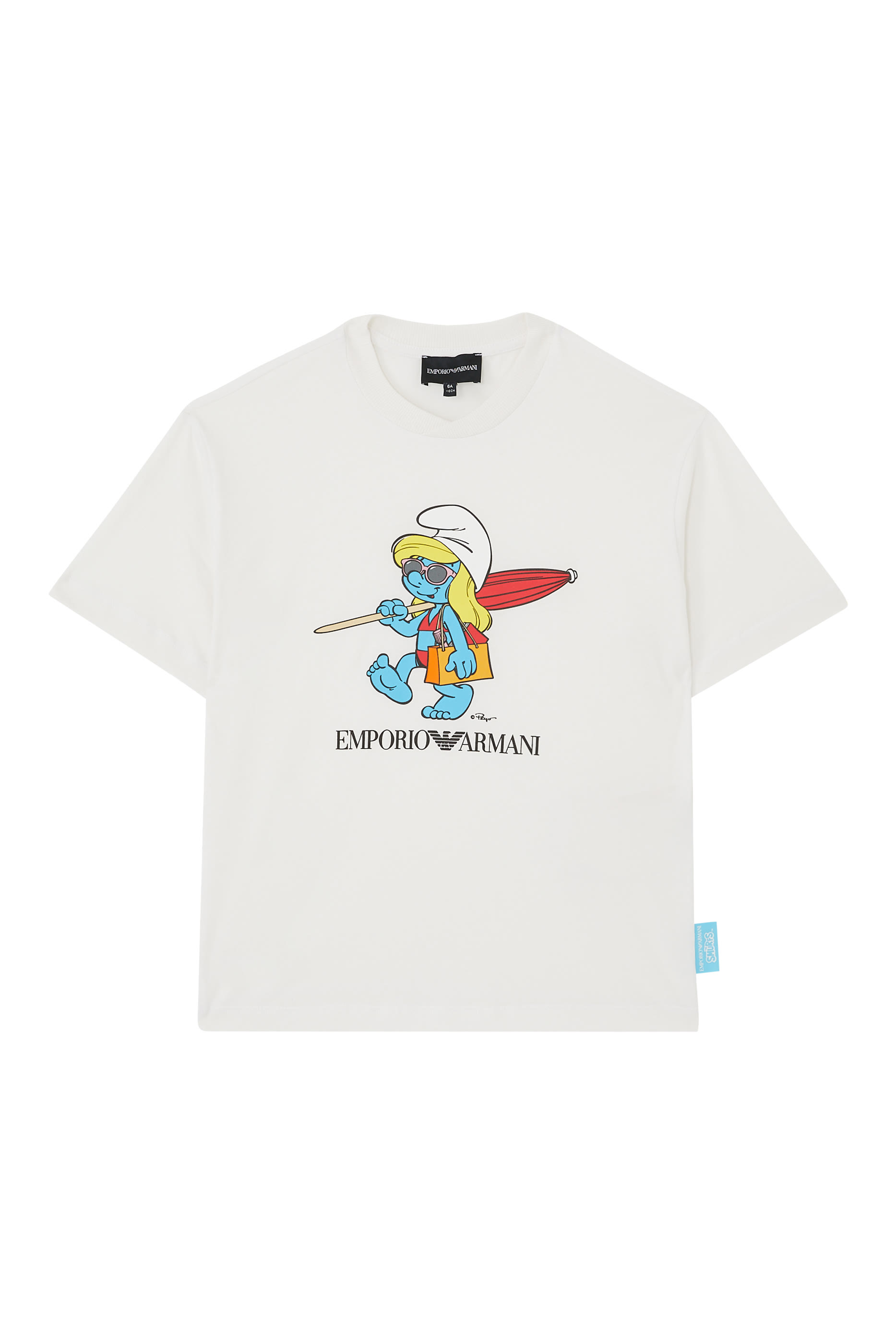 Kids Smurfs Print T-Shirt