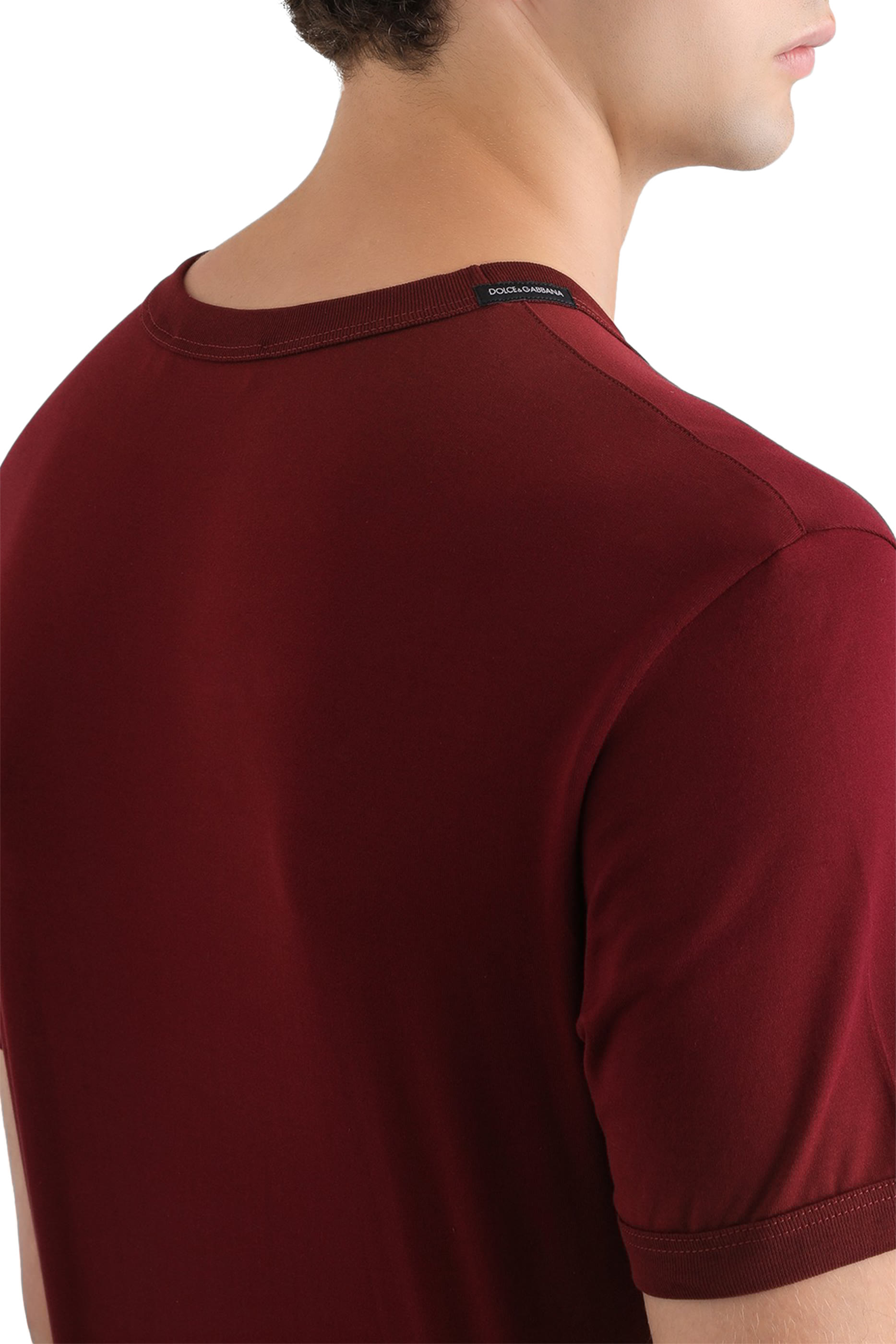  Cotton T-Shirt with Heraldic Patch