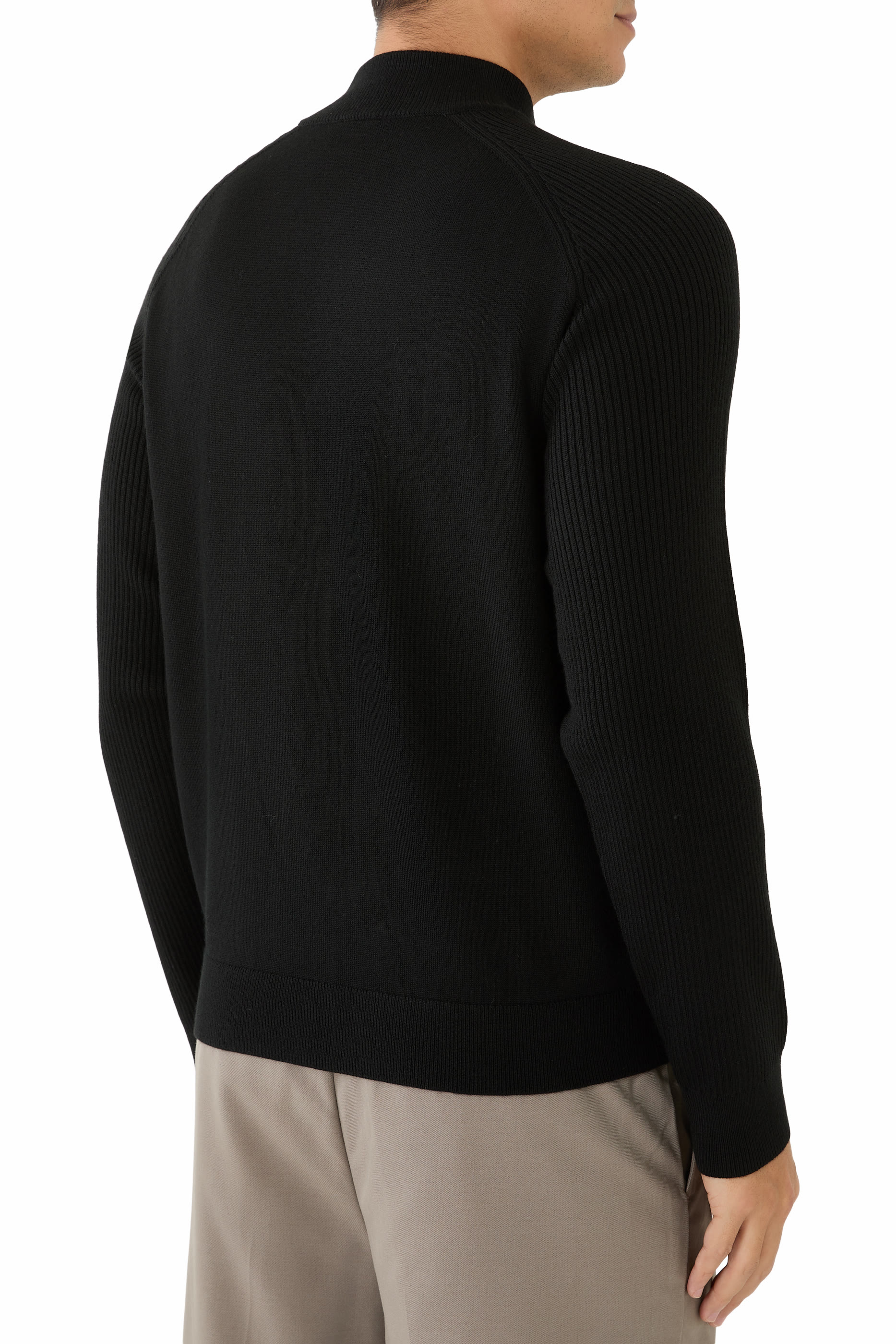 One Block Up Zipper Cardigan