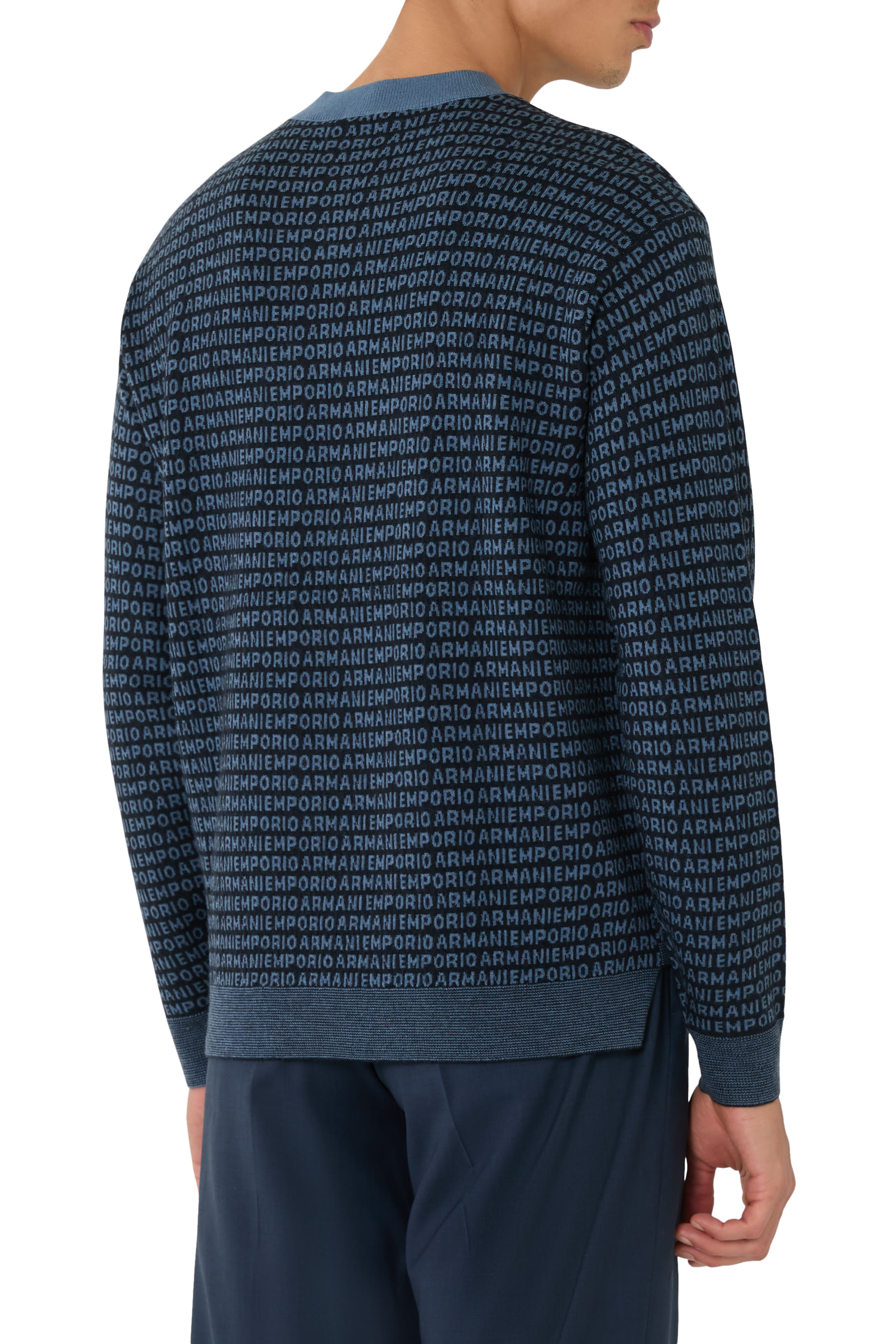  Virgin Wool Jumper With Signature Logo