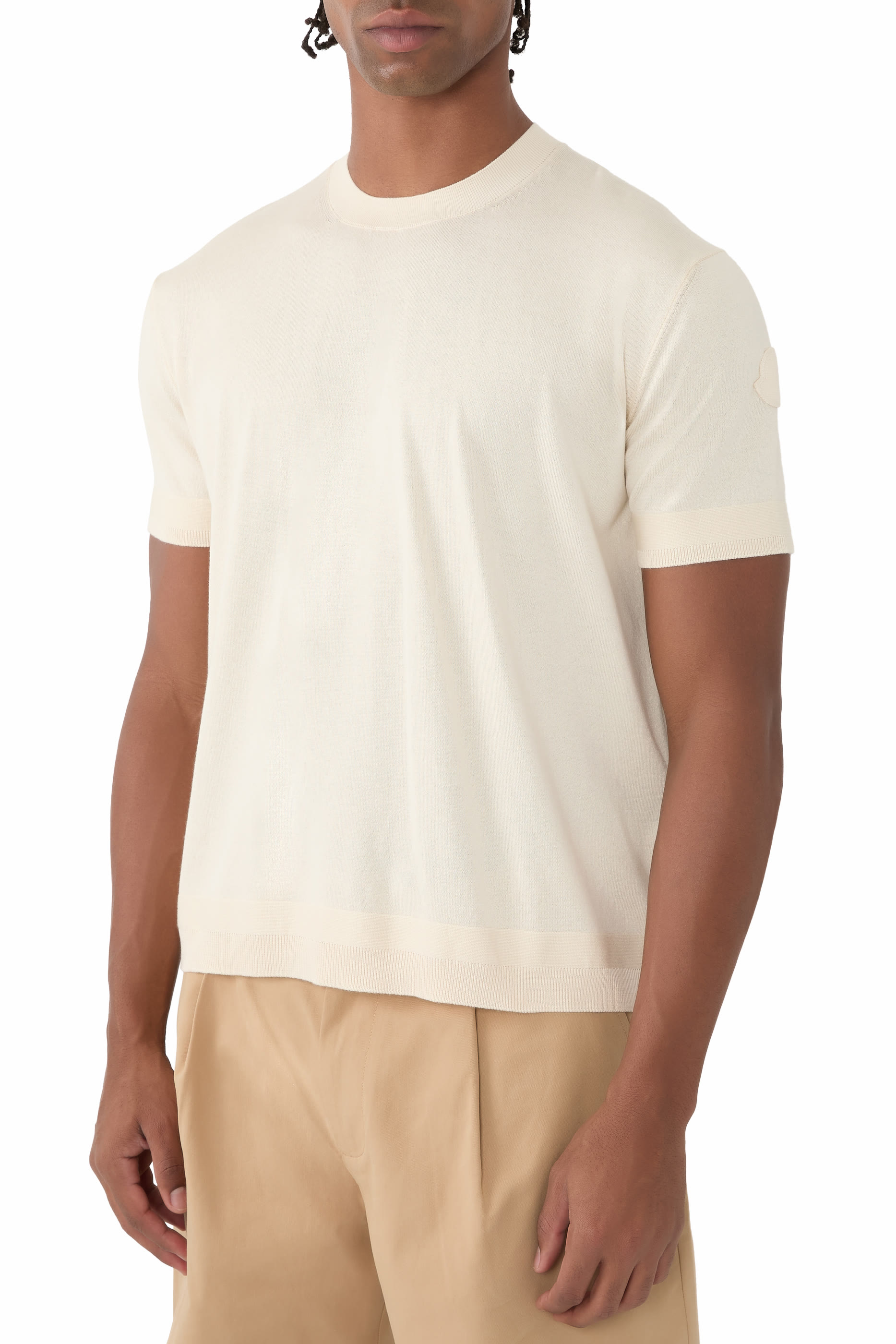 Silk & Cotton Knit T-Shirt