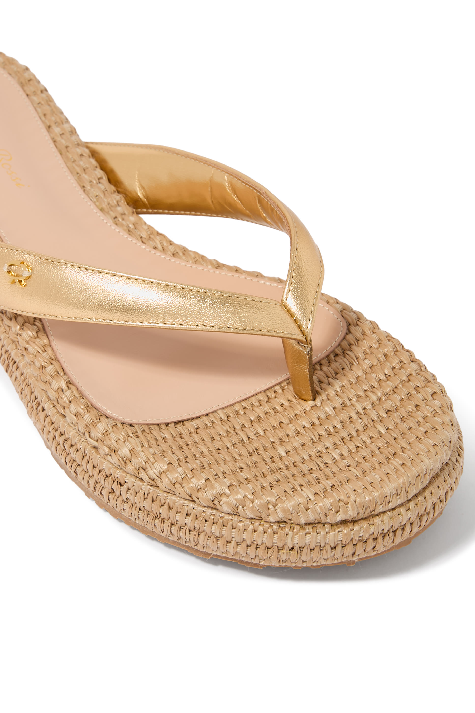 Tahiti Raffia Thong Sandals