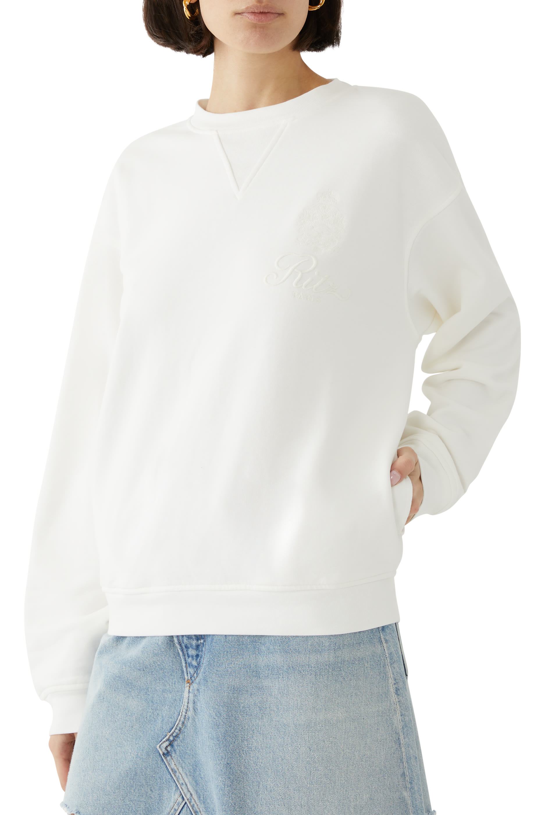 Ritz Unisex Tonal Logo Crewneck