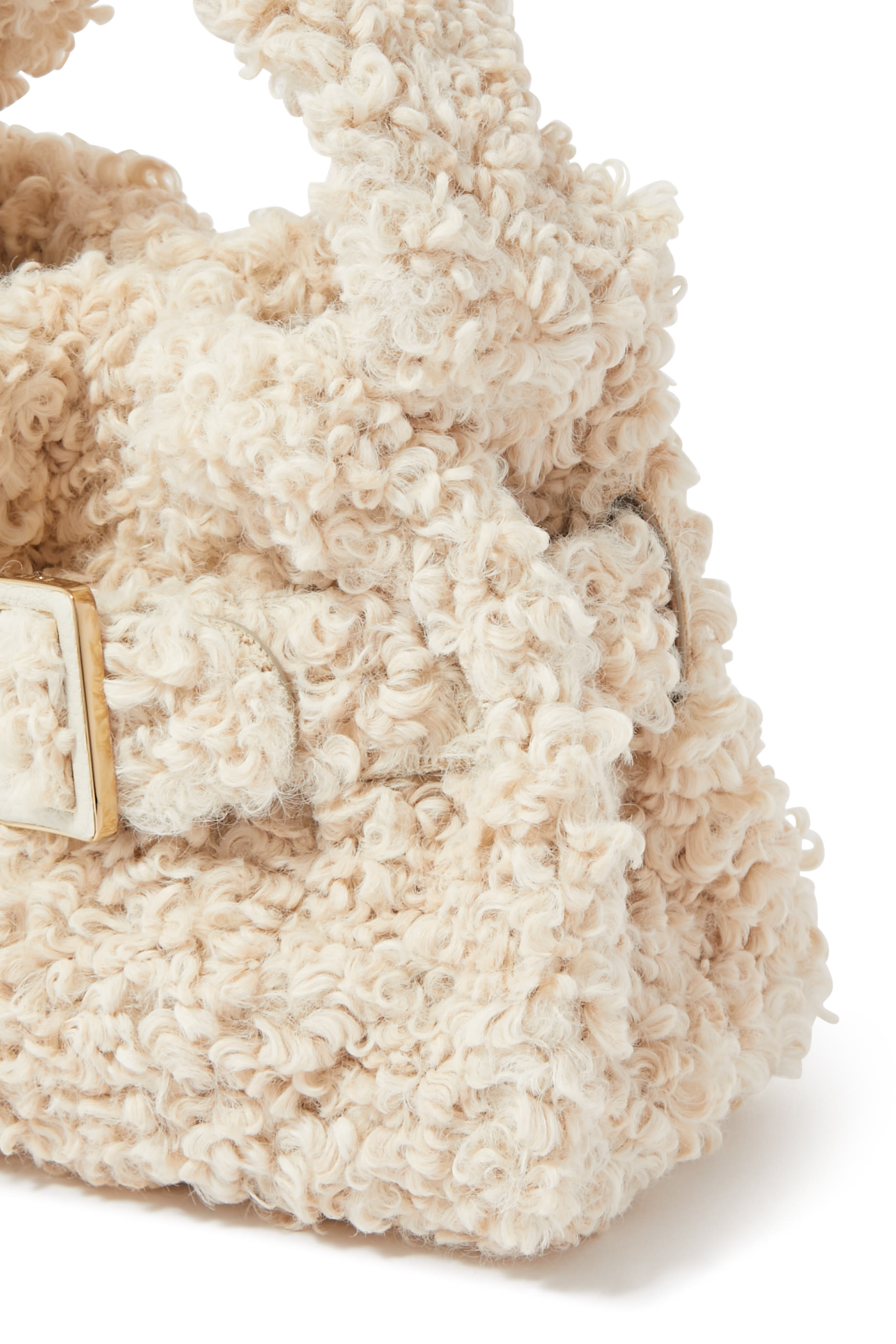 Square Scrunchy Top-Handle Pouch