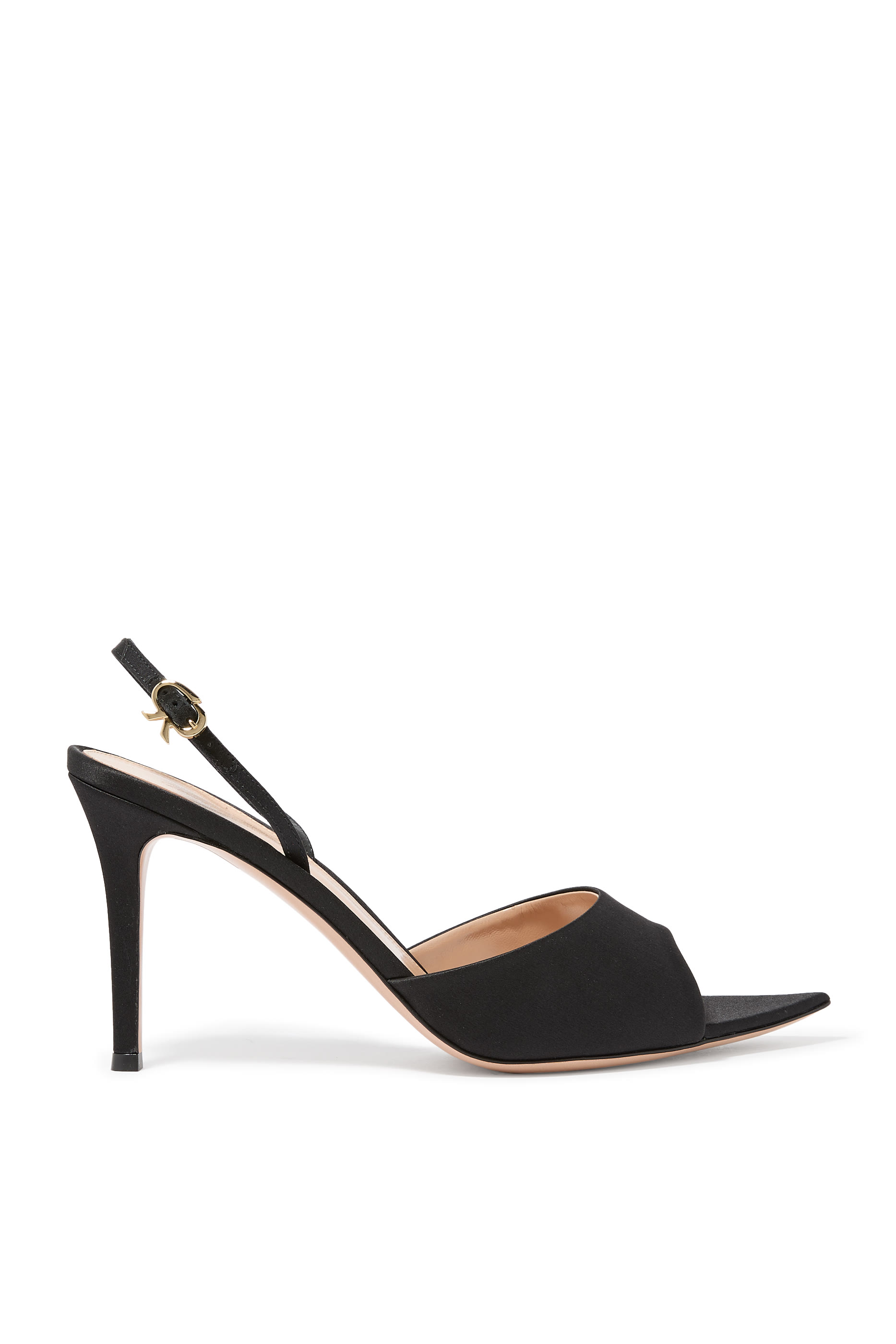 Elle Satin 85 Slingback Mules