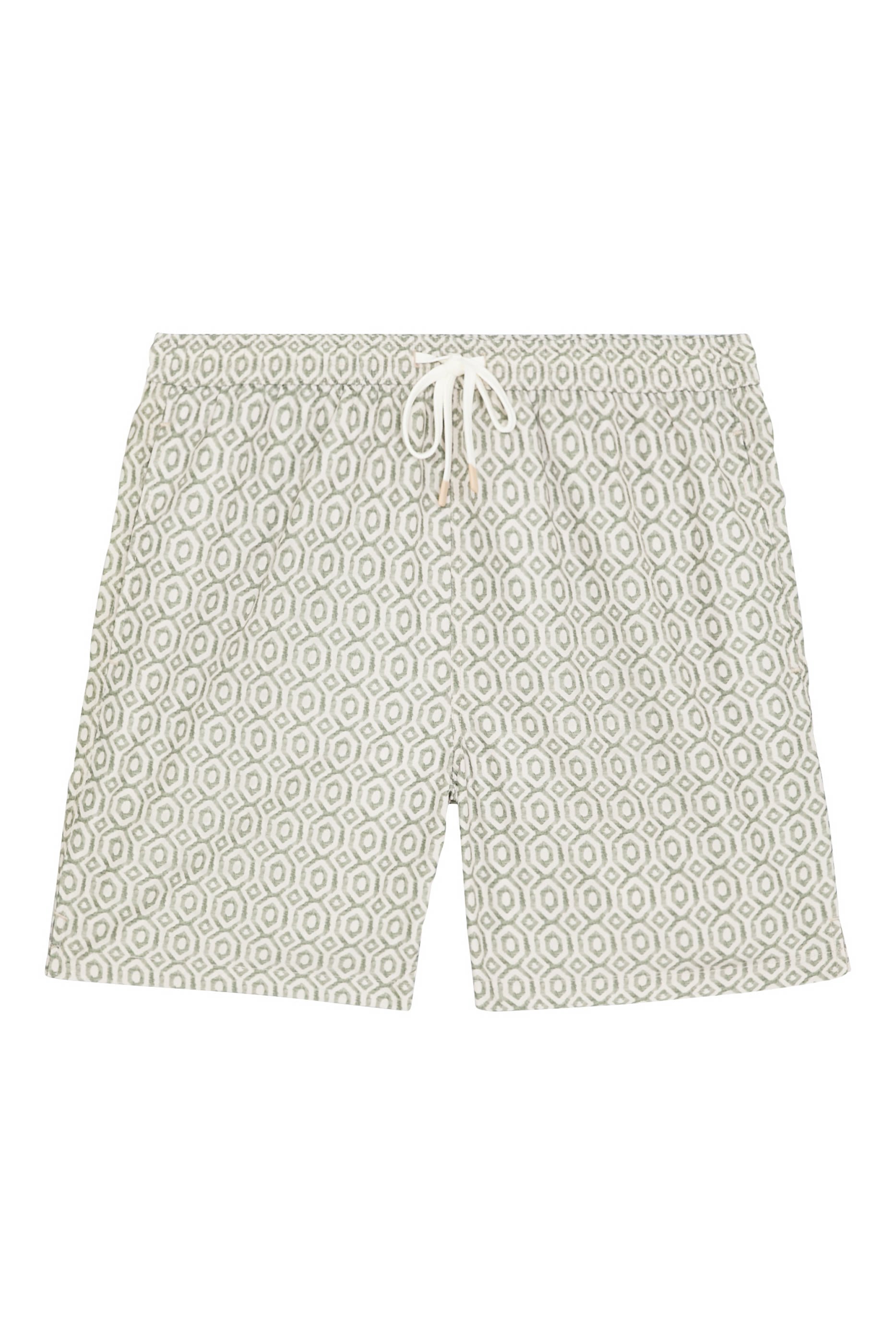 Geometric Pattern Swim Shorts