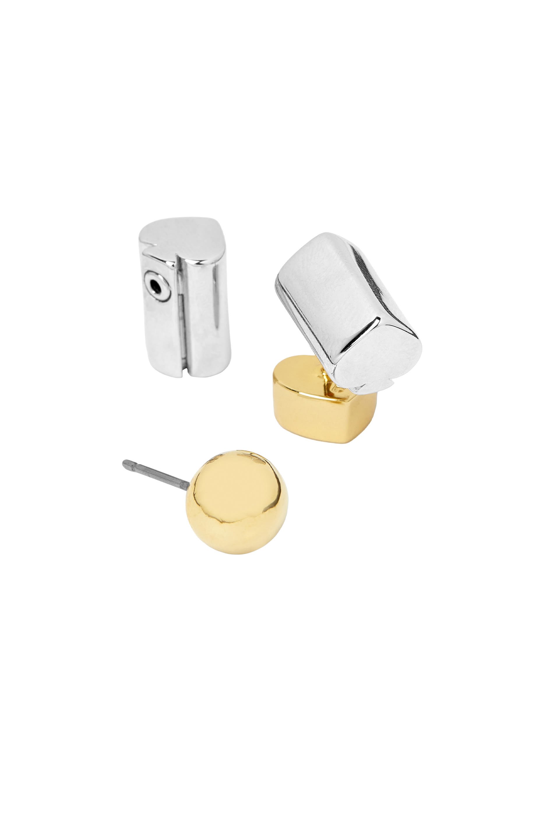 Geo Pop Front Back Stud Earrings