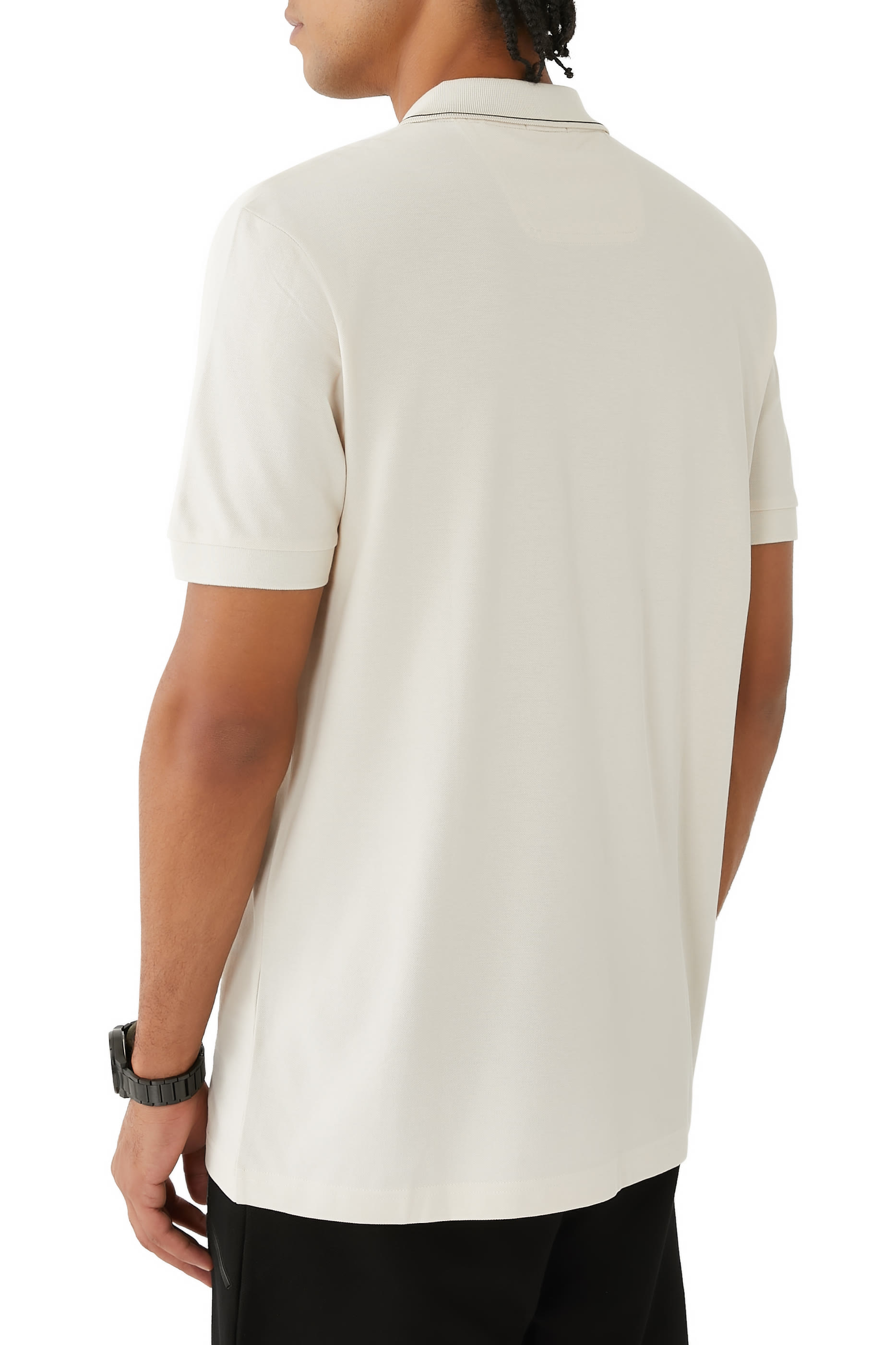 Slim-Fit Polo Shirt with Tonal Logo